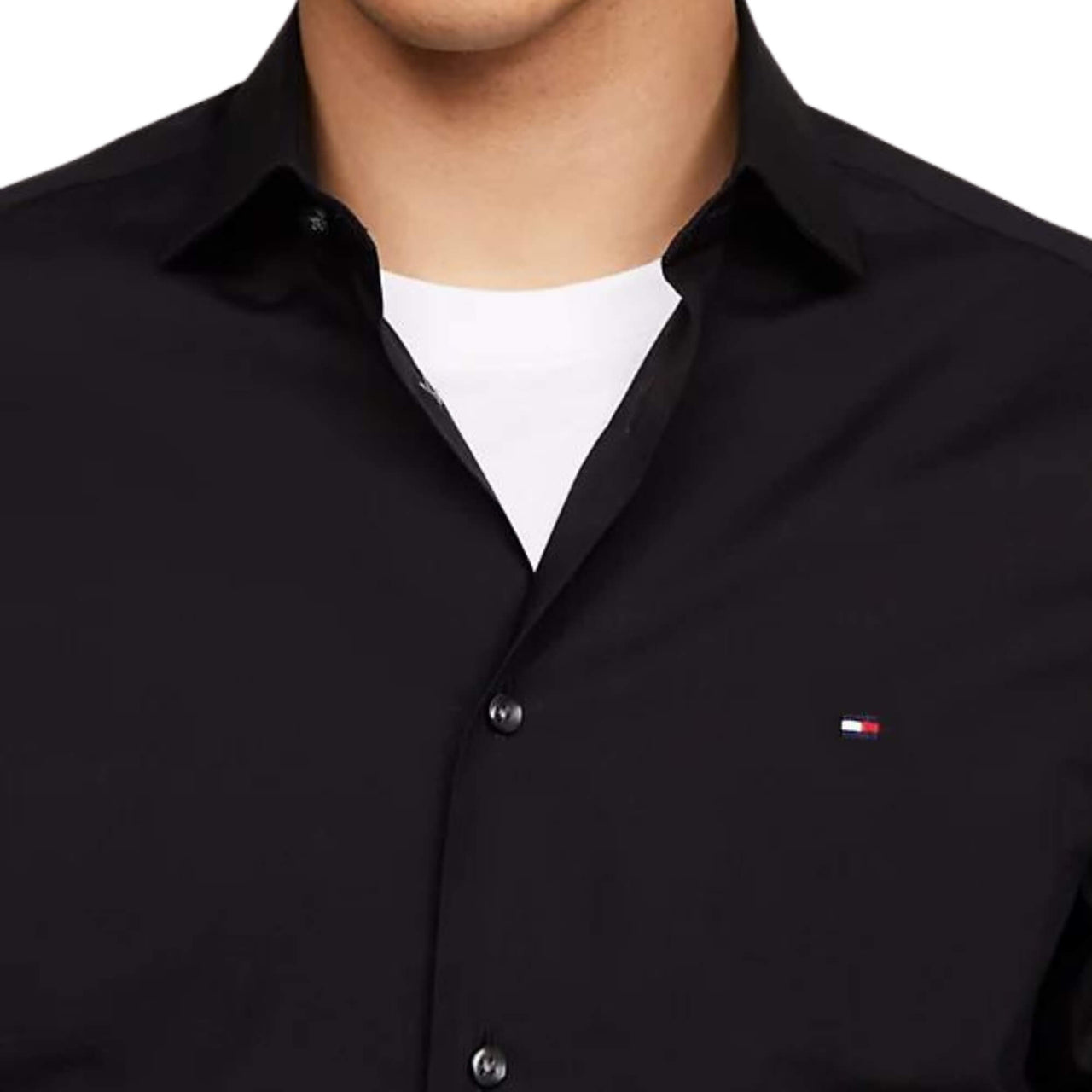 Camisas Tommy Hilfiger Hombre Core Cl Flex Poplin Sf Shirt