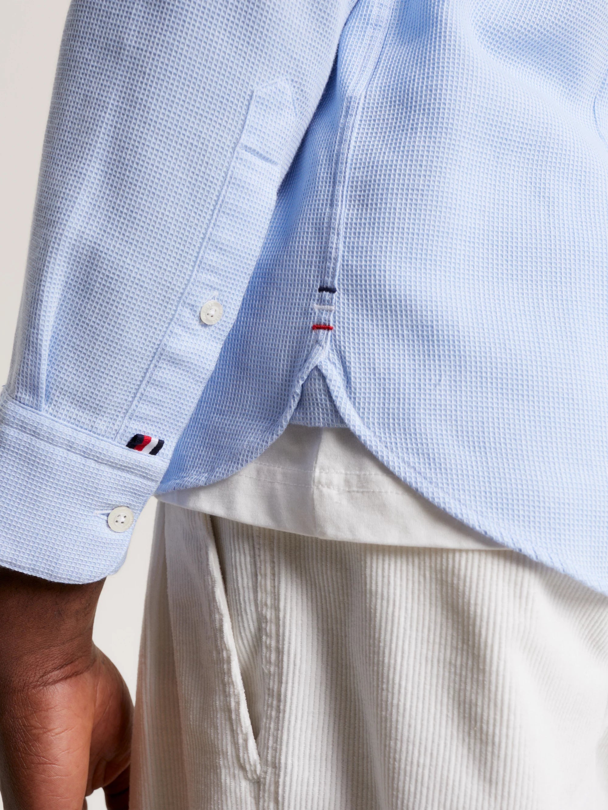 Camisas Tommy Hilfiger Hombre Brushed Dobby Sf Shirt · imagen 3
