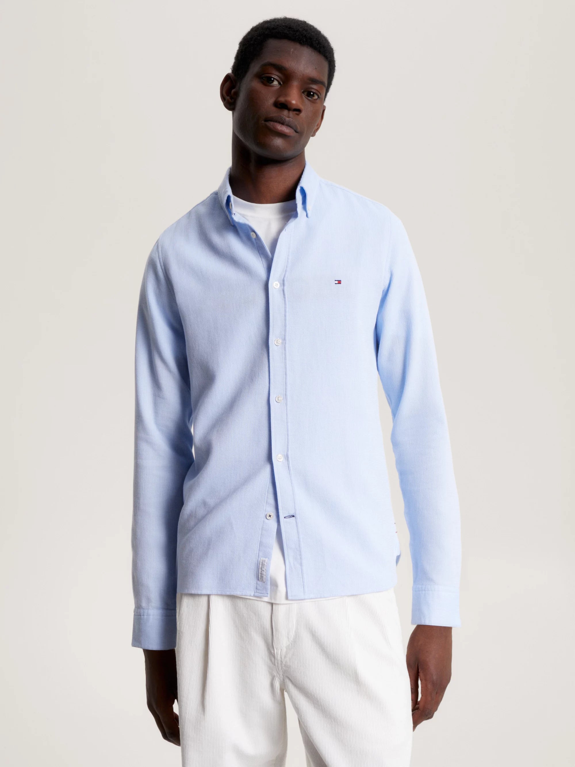 Camisas Tommy Hilfiger Hombre Brushed Dobby Sf Shirt · imagen 1