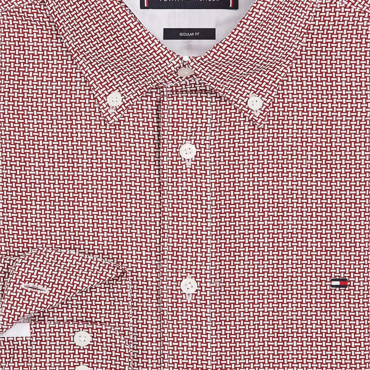 Camisas Tommy Hilfiger Hombre Oxford Basketweave Prt Rf Shirt · imagen 2