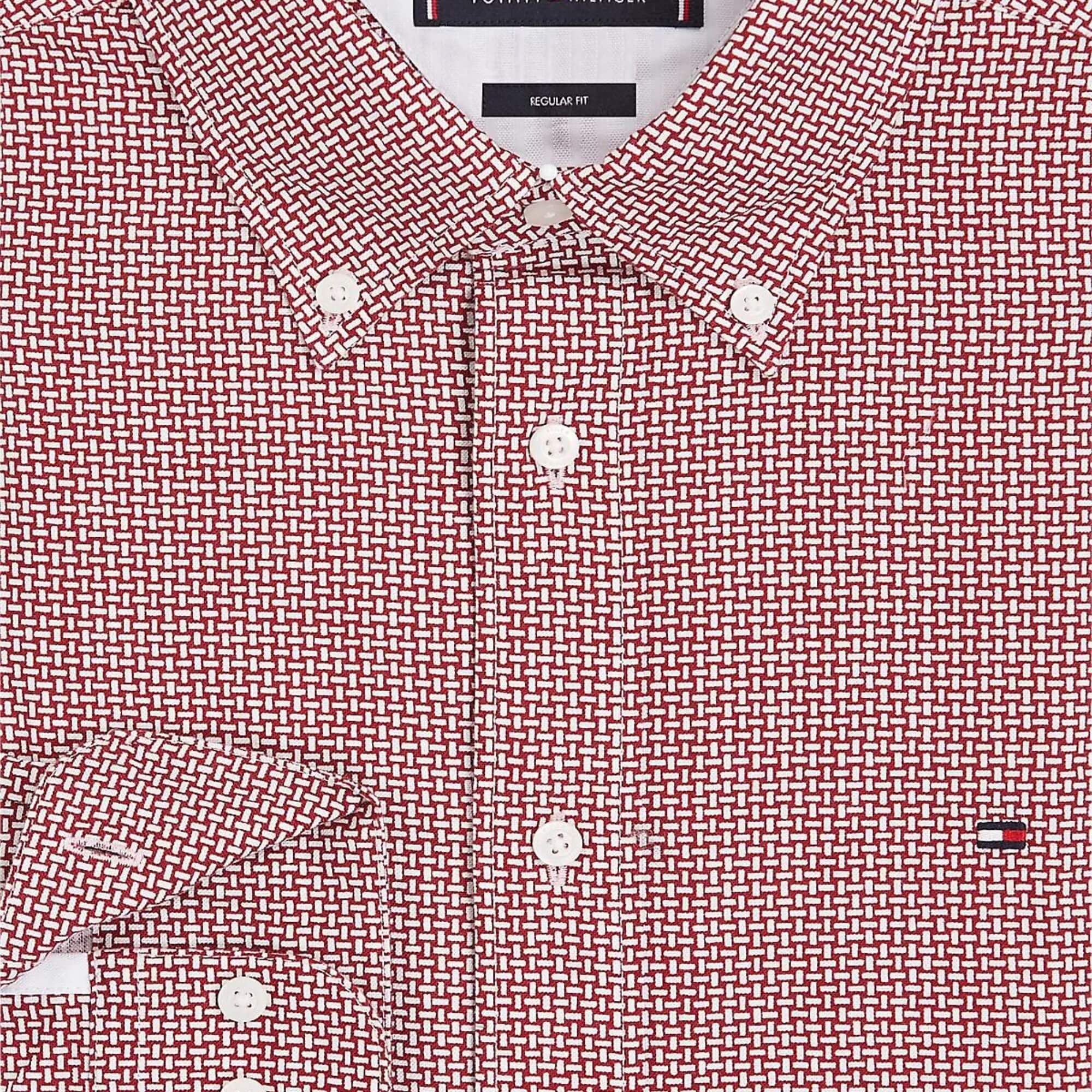 Camisas Tommy Hilfiger Hombre Oxford Basketweave Prt Rf Shirt · imagen 2