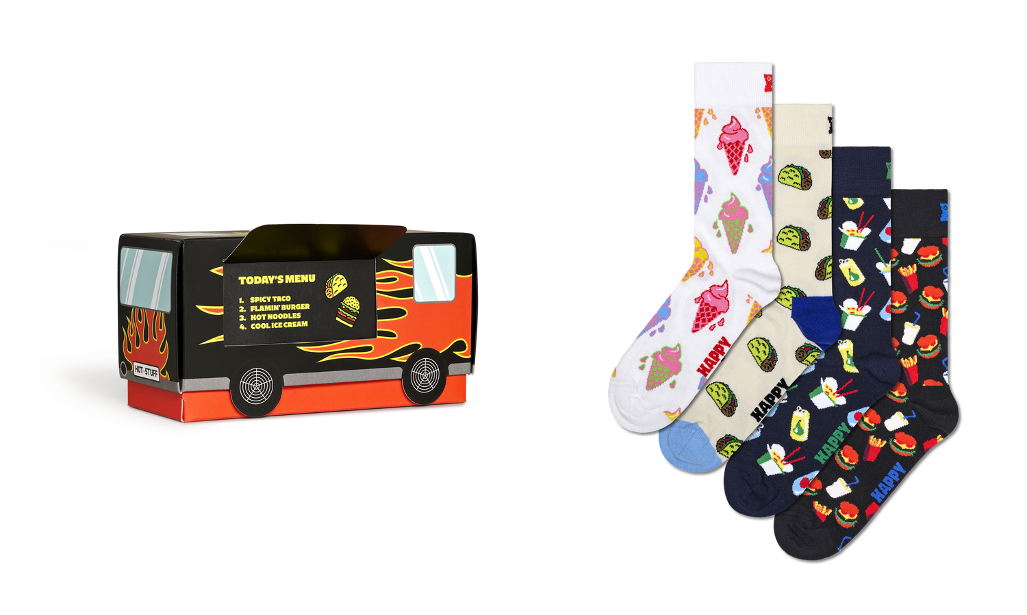 Calcetines 4-Pack Food Truck Gift Set | Happy Socks · imagen 2