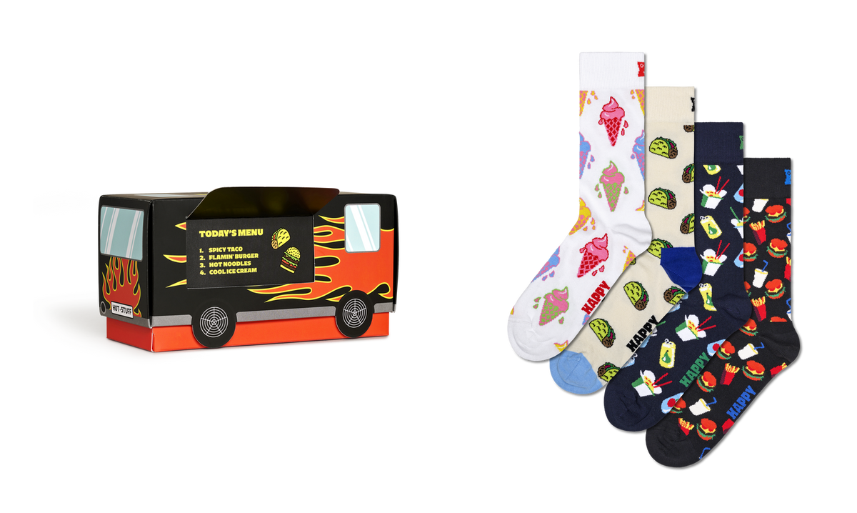 Calcetines Happy Socks Hombre Pack 4 Food And Truck · imagen 2