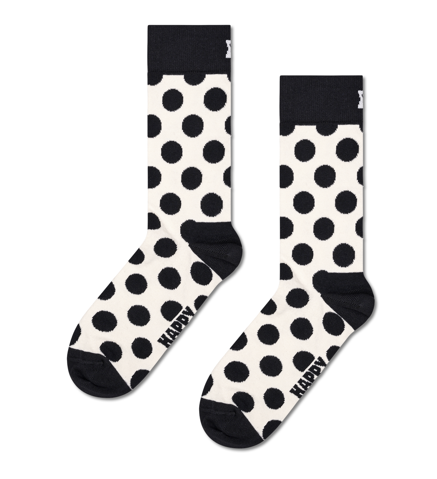 Calcetines Big Dot Sock | Happy Socks · Negro Blanco · imagen 1