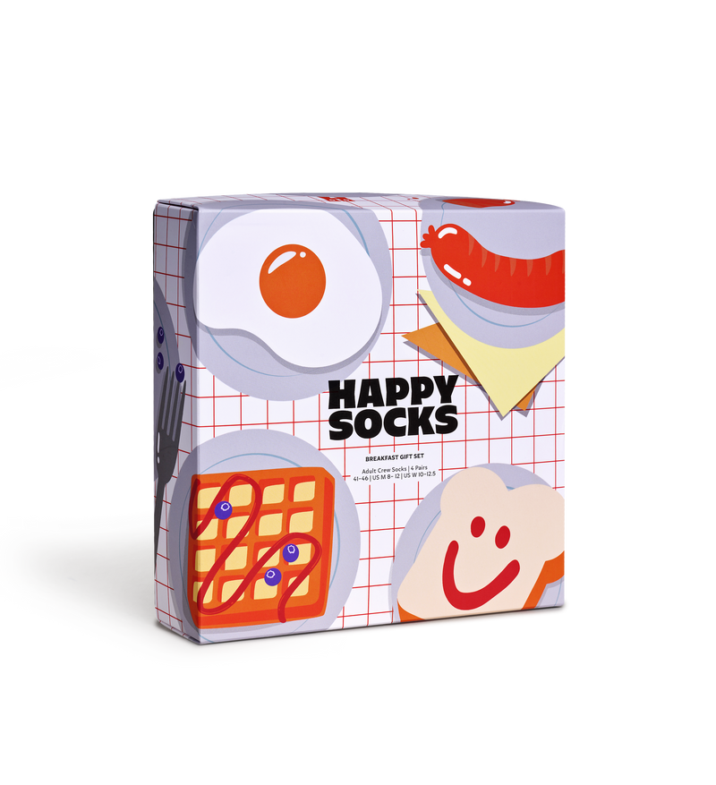 Calcetines Happy Socks Hombre Pack 4 Breakfast Gift Set