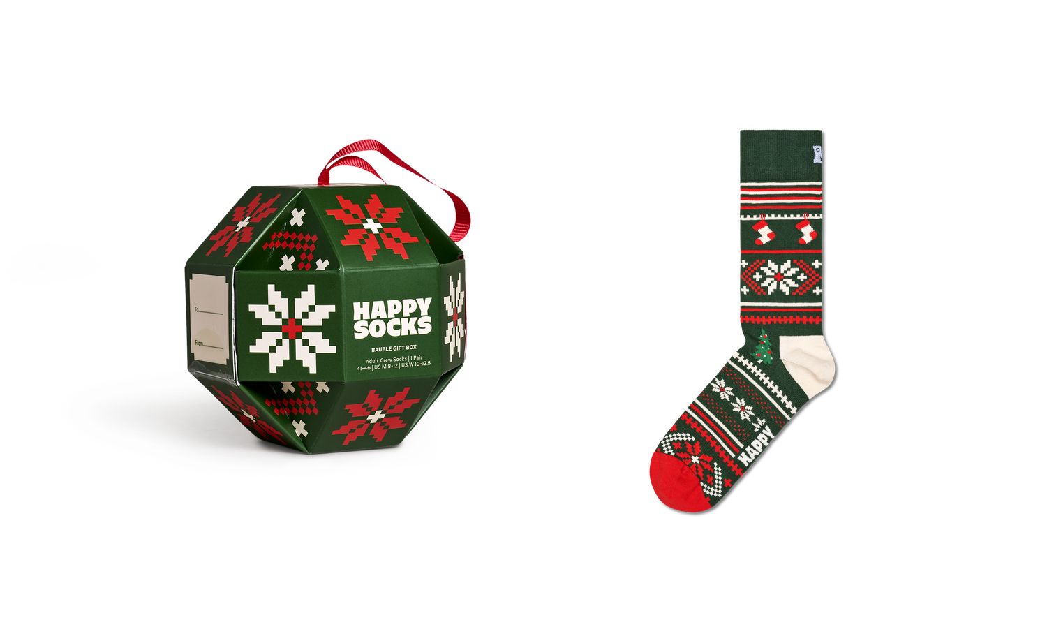 Calcetines 1-Pack Snowflake Gift Set | Happy Socks · imagen 2