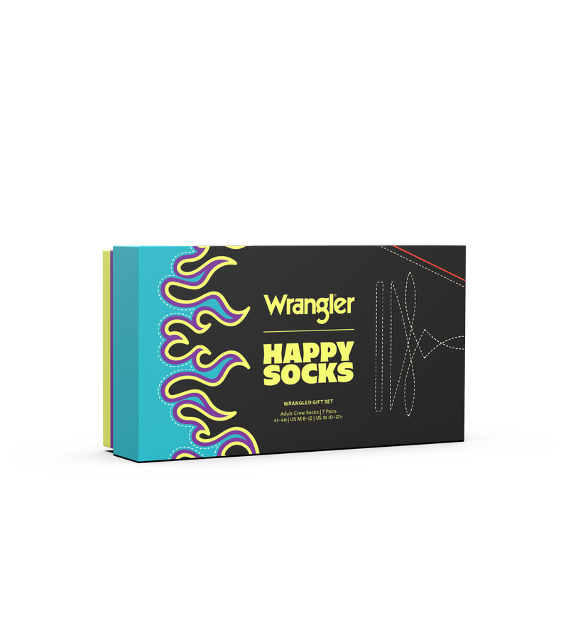 Calcetines Happy Socks Hombre Wrangler Pack 3