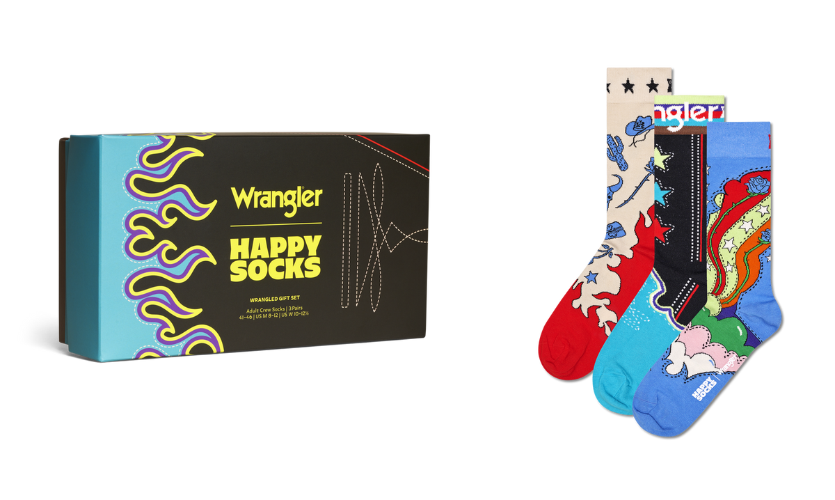 Calcetines Happy Socks Hombre Wrangler Pack 3 · imagen 2