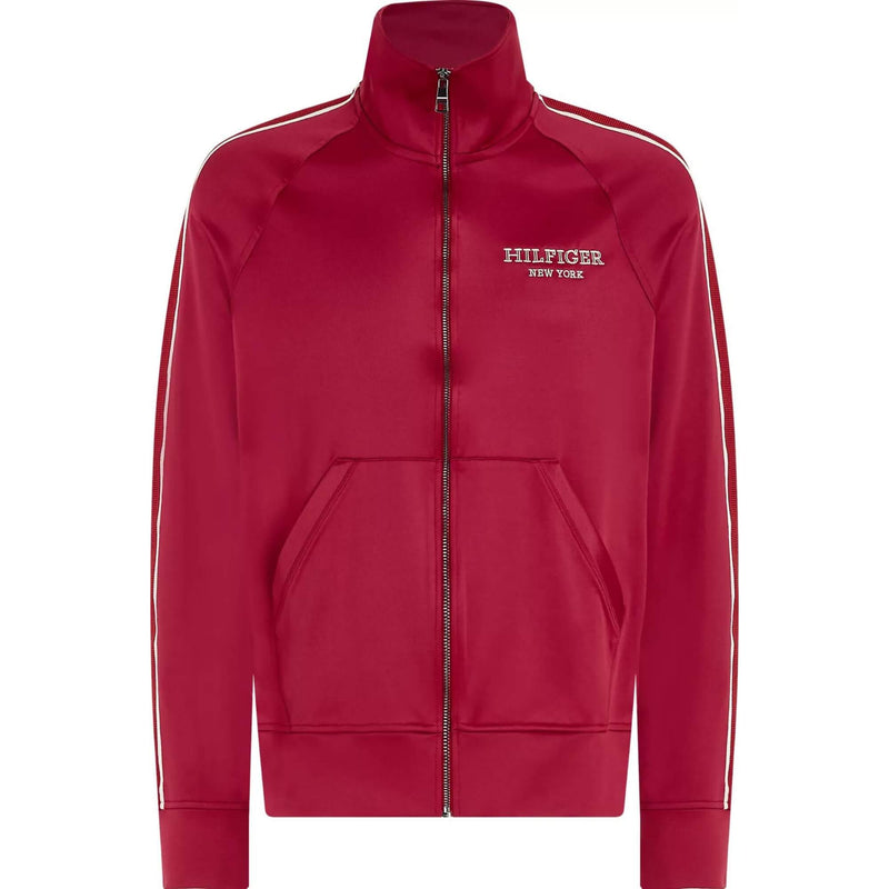 Tommy Hilfiger Sudadera Monotype Track Zip Through · Rojo