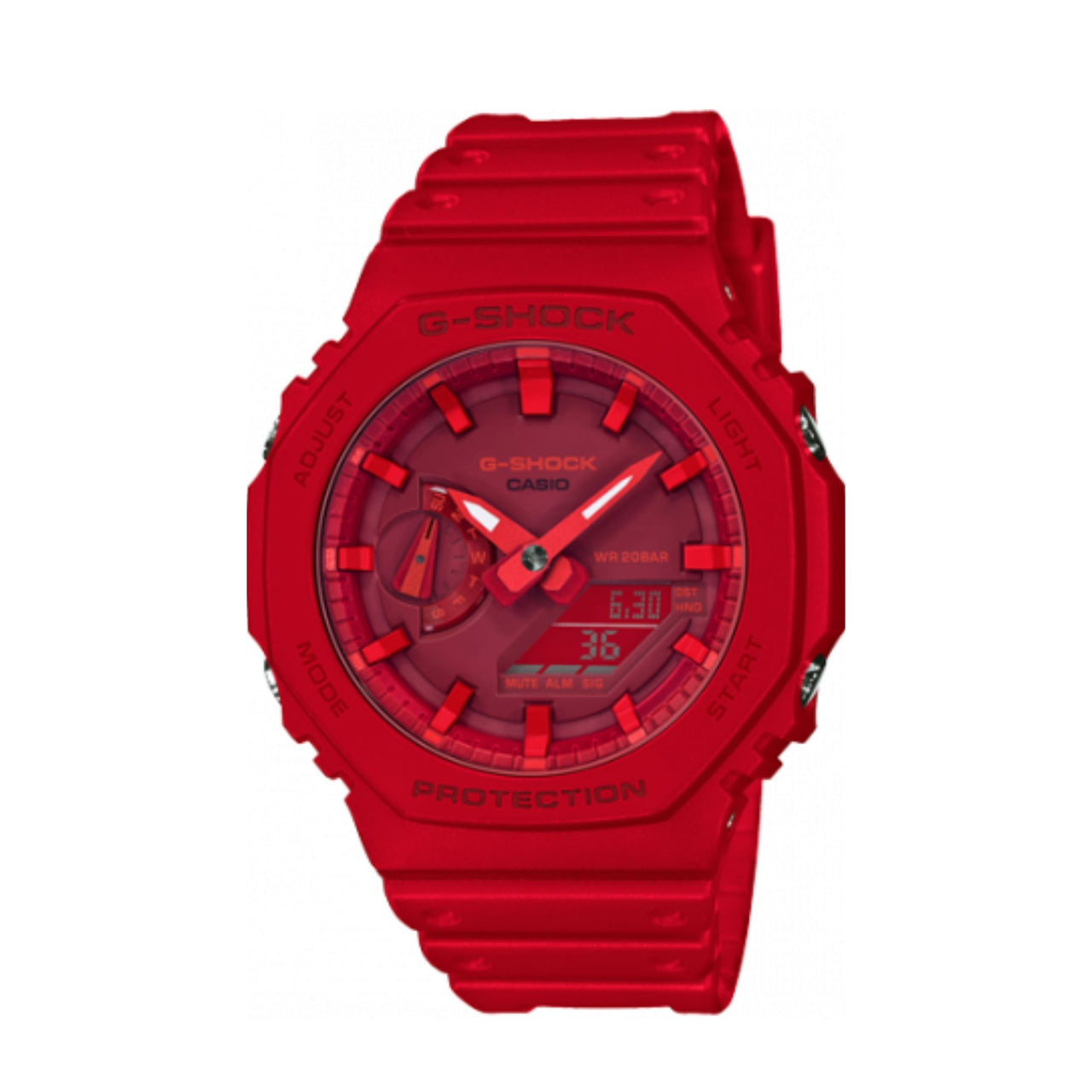 Reloj Casio Hombre Rojo Ga-2100-4Aer