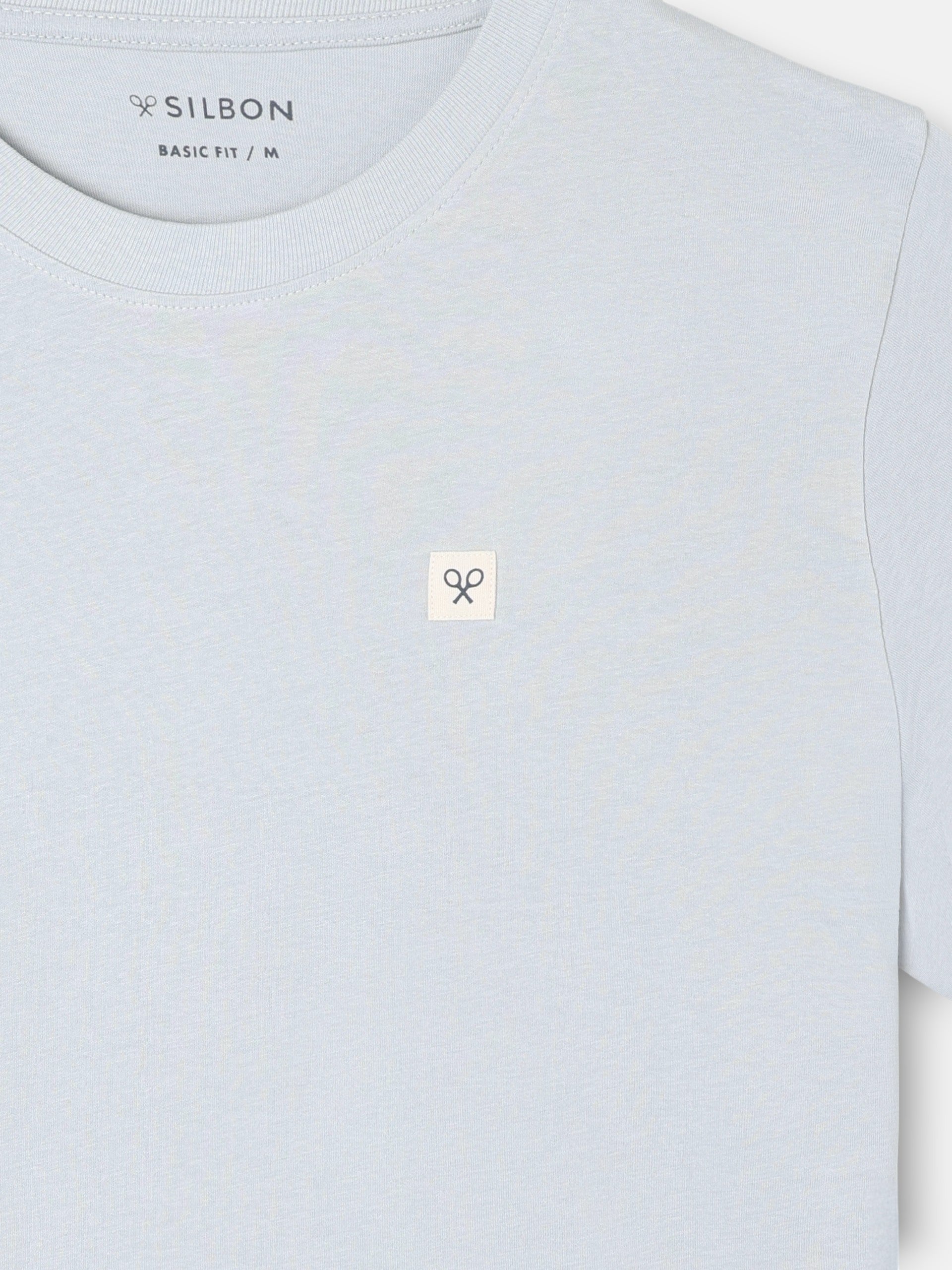 Camiseta Silbon Hombre Lisa Parche Azul Claro · imagen 2