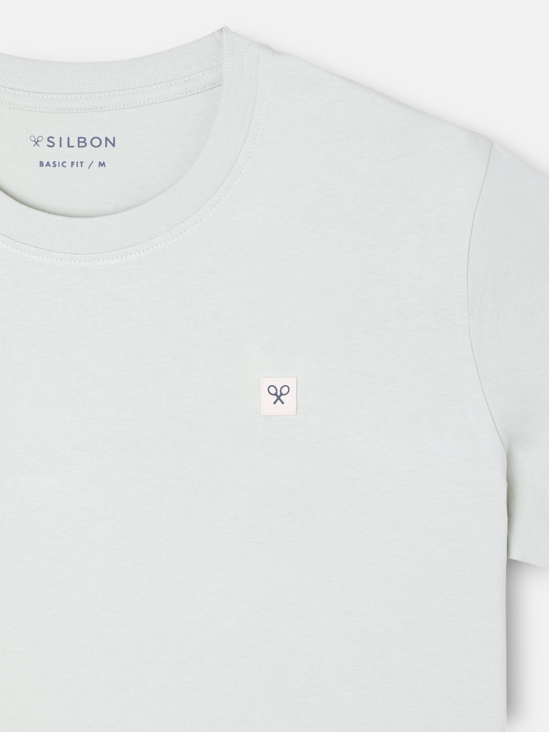 Camiseta Silbon Hombre Lisa Parche Verde Claro · imagen 3