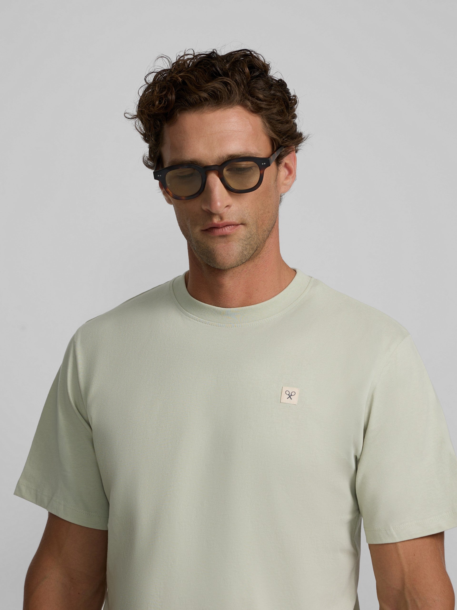 Camiseta Silbon Hombre Lisa Parche Verde Claro · imagen 2