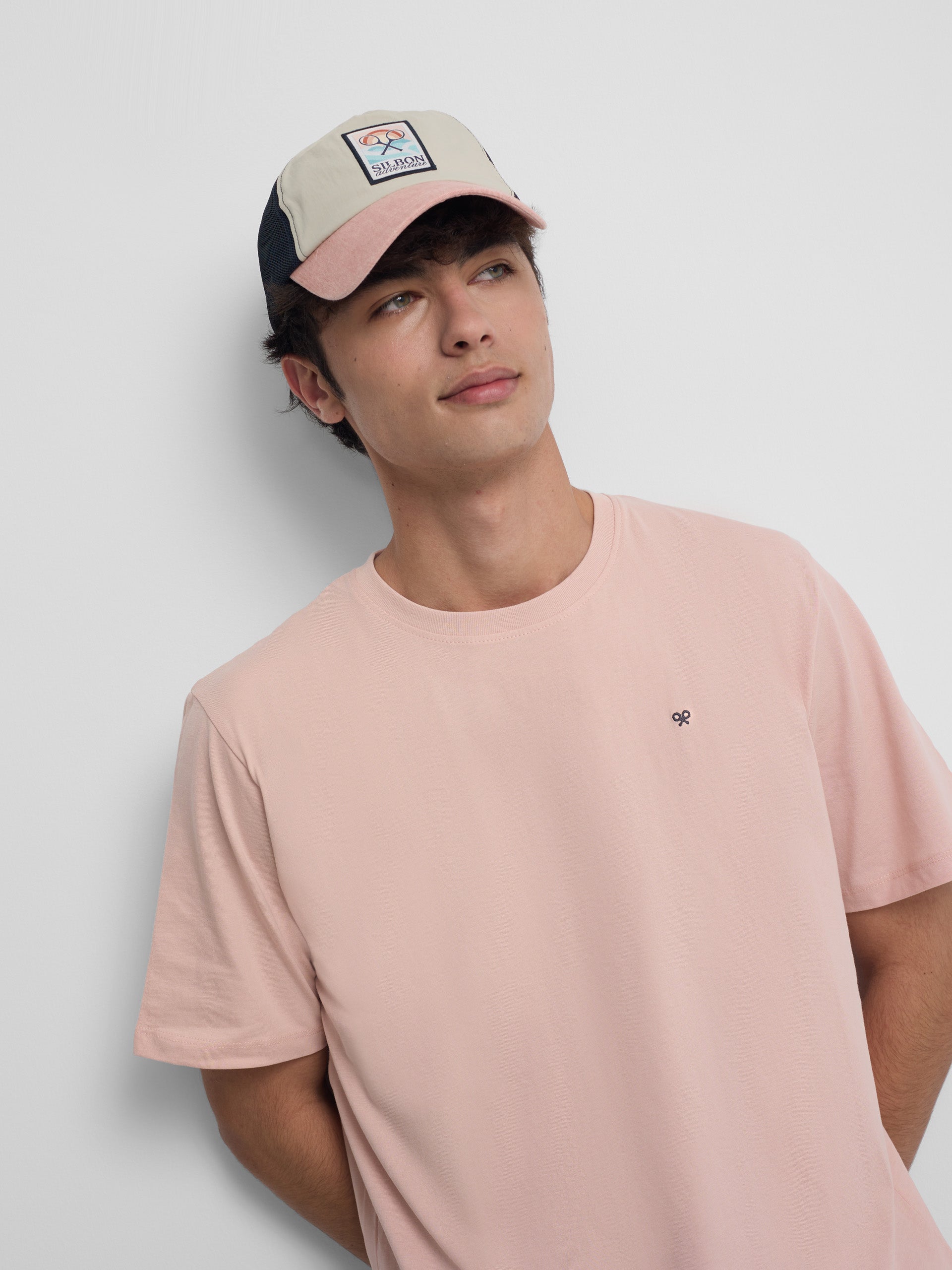 Camiseta Silbon Hombre Minilogo Rosa · imagen 6