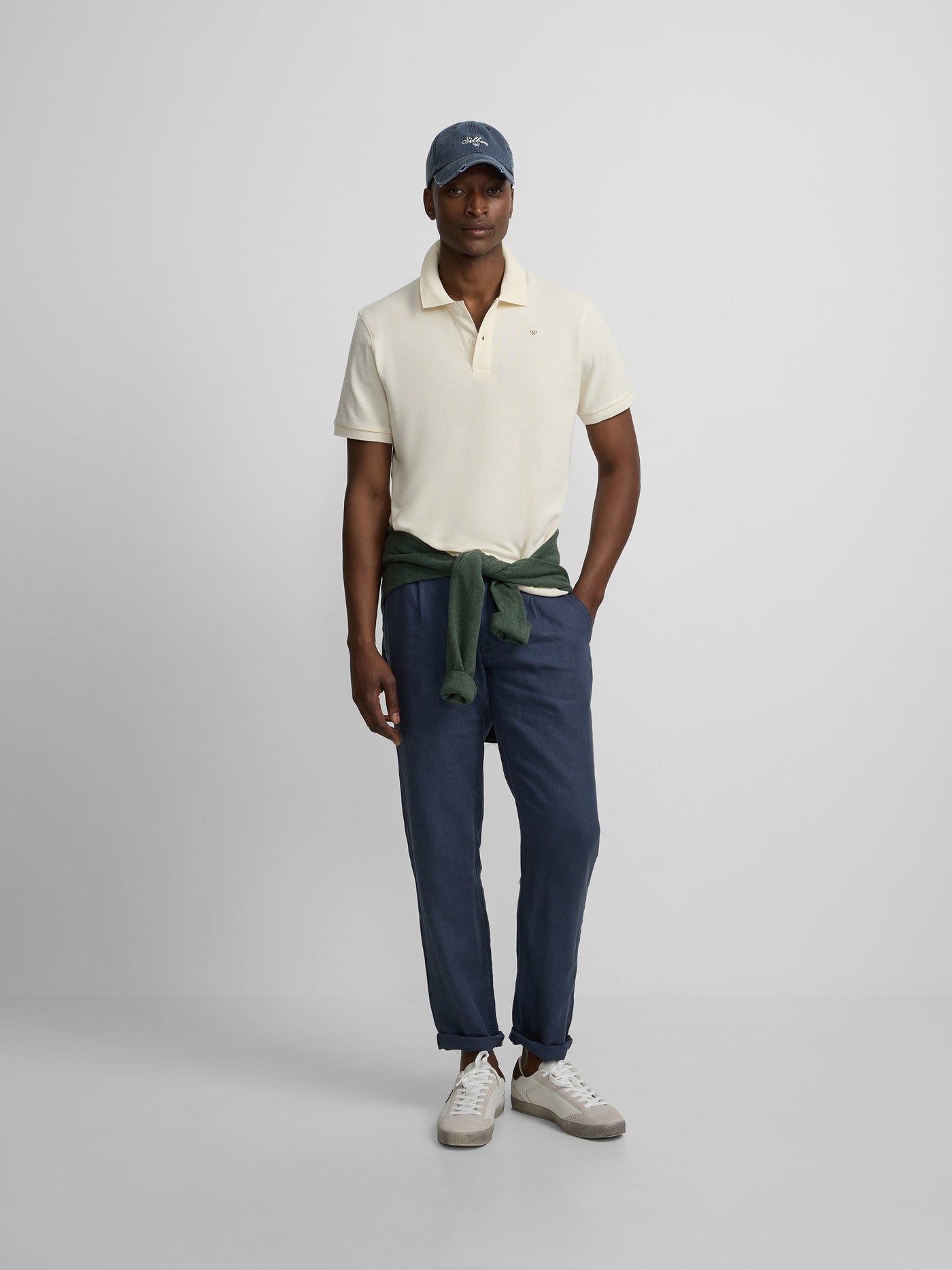 Polo Silbon Hombre Clásico Liso Crema · imagen 4