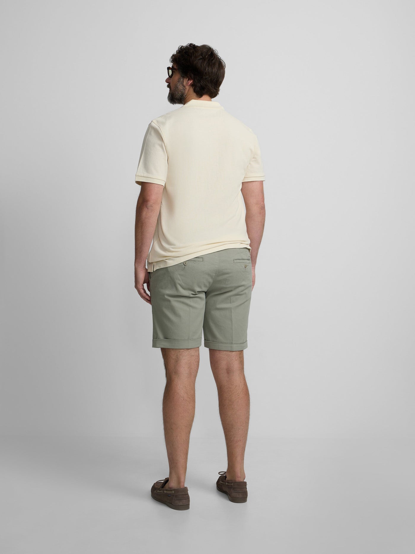 Polo Silbon Hombre Clásico Liso Crema · imagen 13