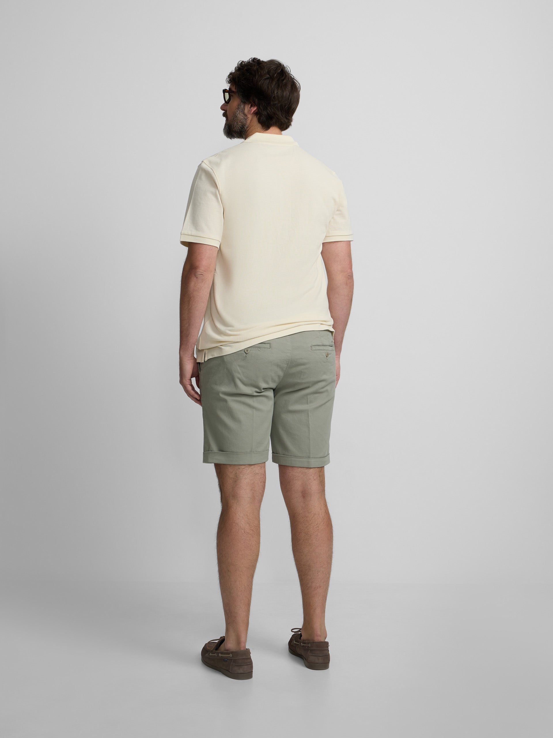 Polo Silbon Hombre Clásico Liso Crema · imagen 13