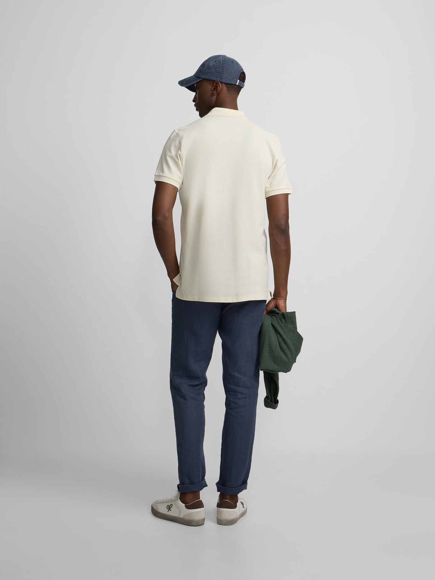 Polo Silbon Hombre Clásico Liso Crema · imagen 7