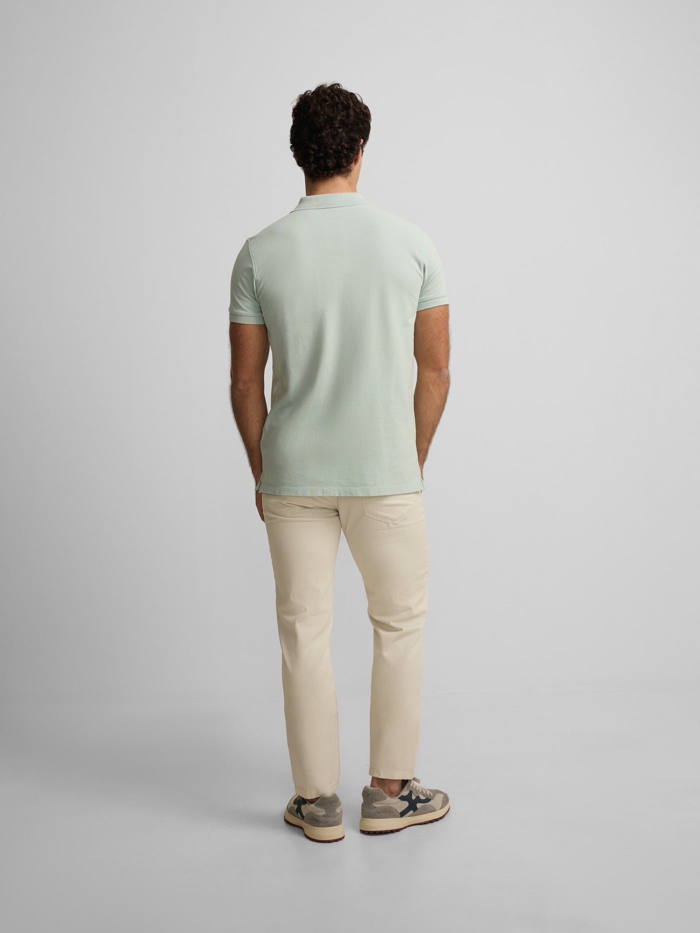 Polo Silbon Hombre Clásico Liso Azul Claro · imagen 6