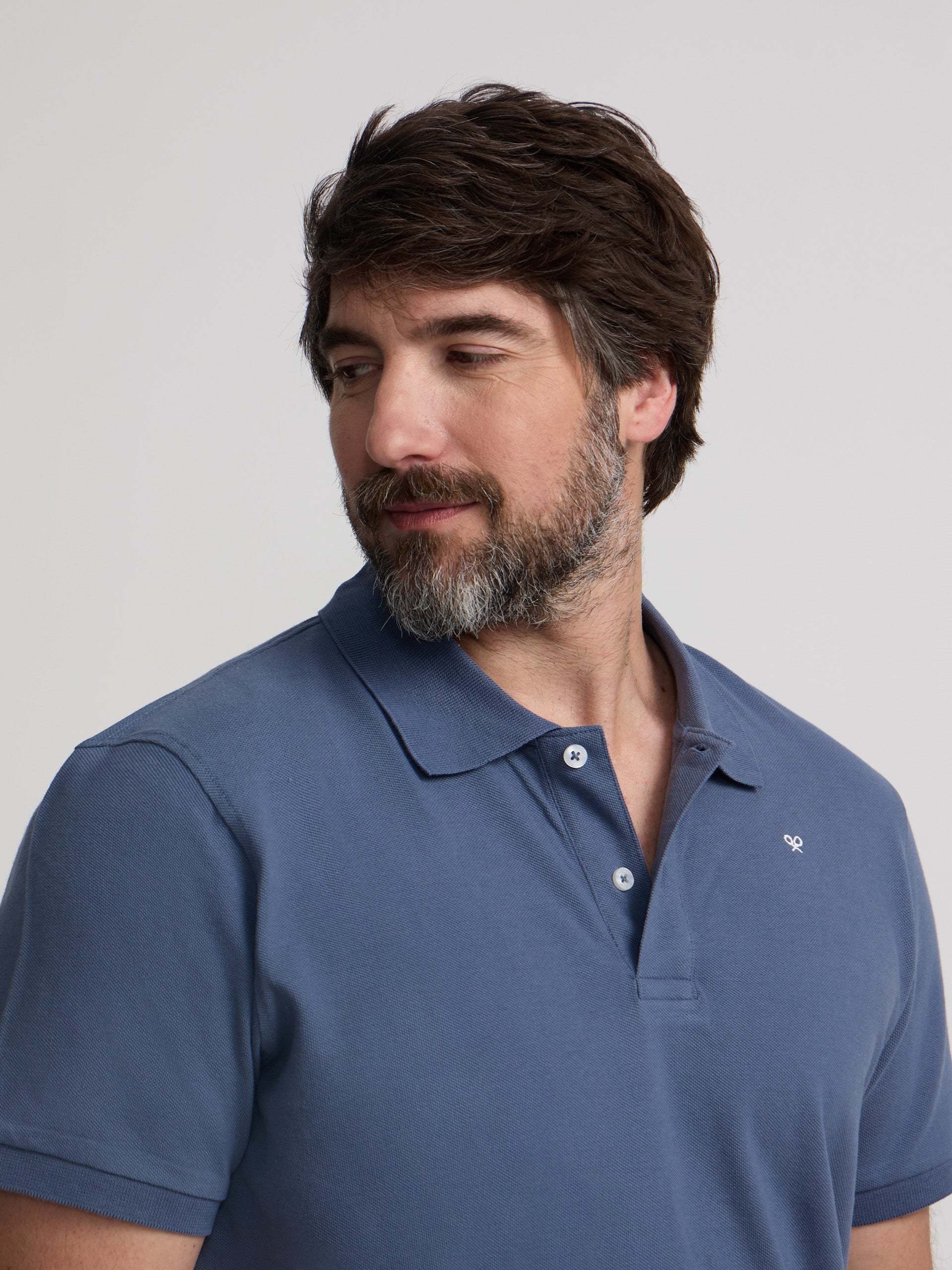 Polo Silbon Hombre Clásico Liso Índigo - Azul · imagen 9