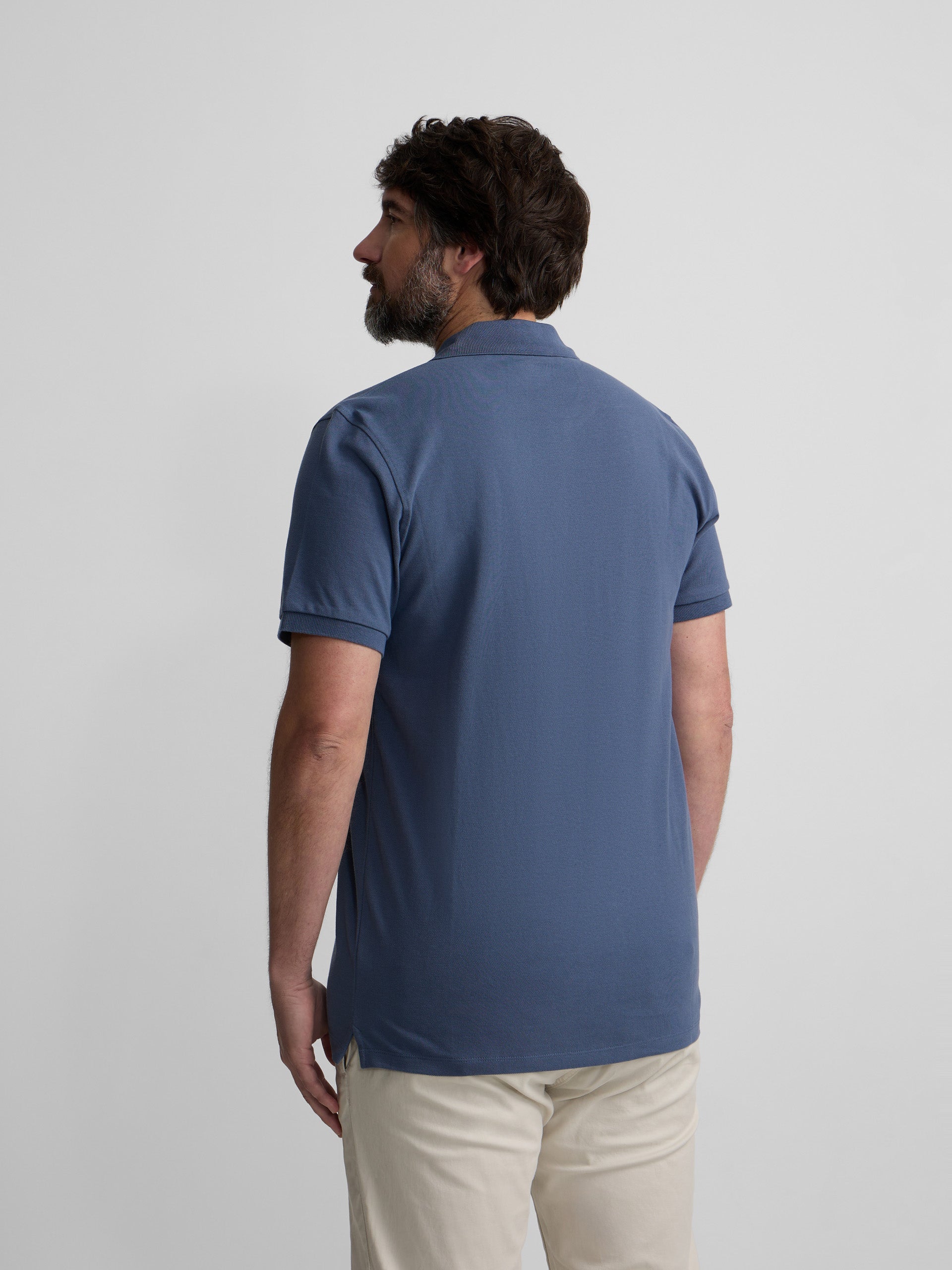 Polo Silbon Hombre Clásico Liso Índigo - Azul · imagen 10