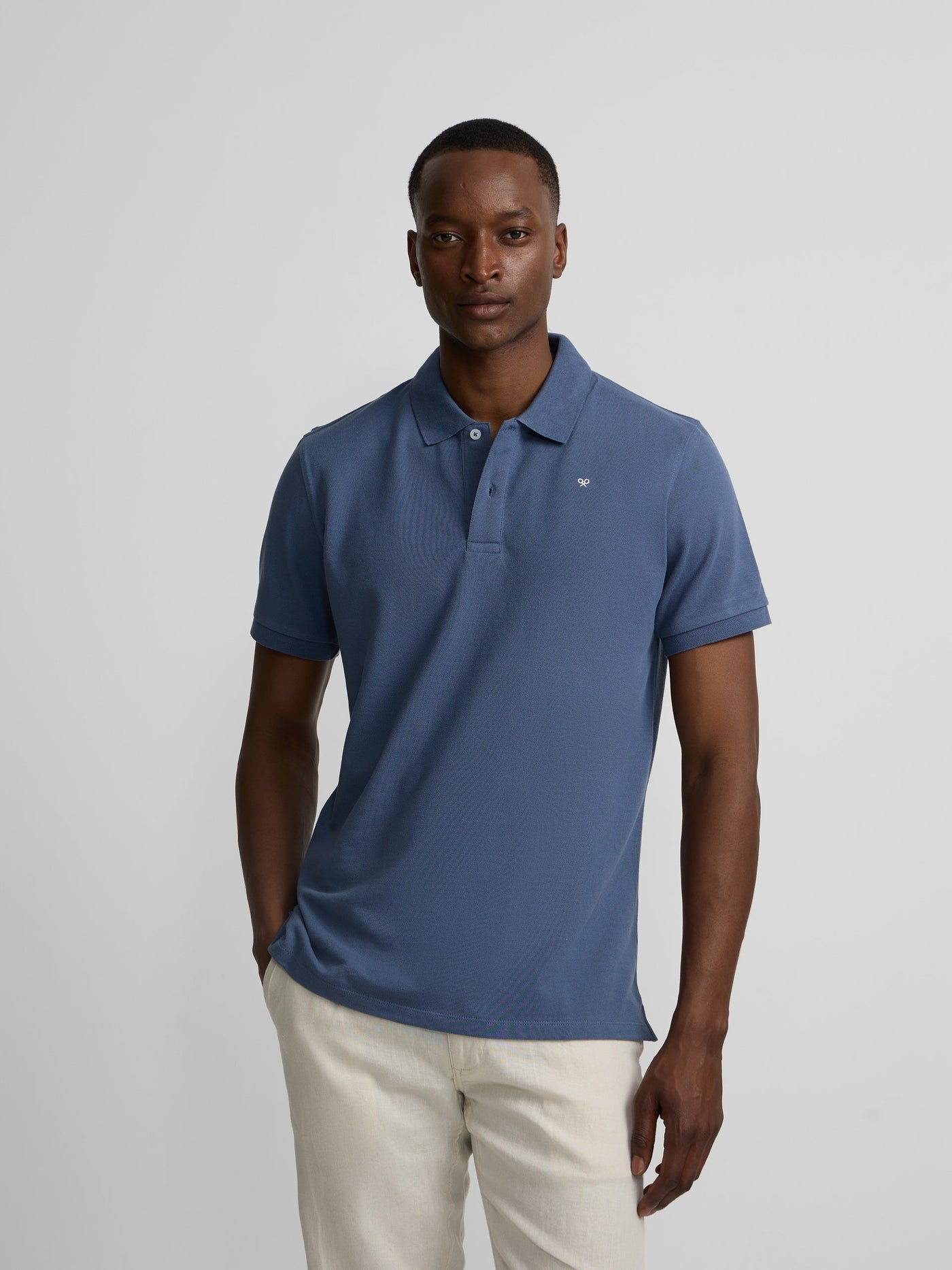 Polo Silbon Hombre Clásico Liso Índigo - Azul · imagen 3