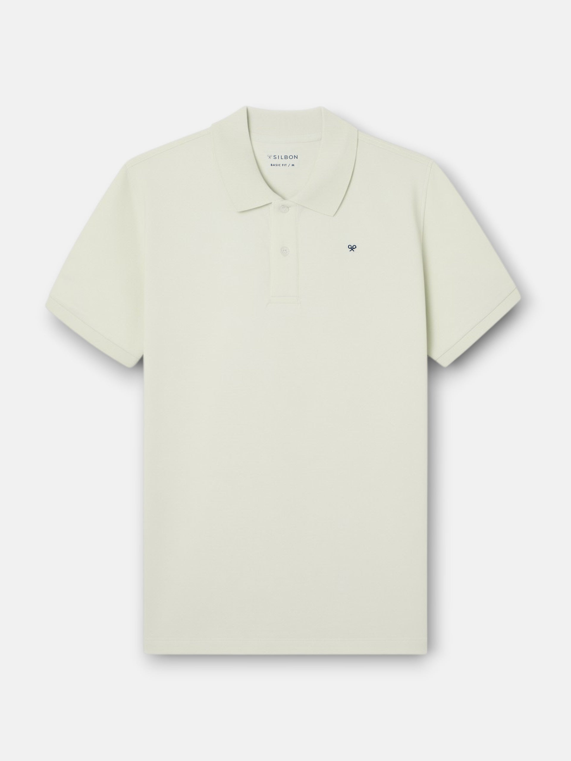 Polo Silbon Hombre Clásico Liso Verde Claro · imagen 4