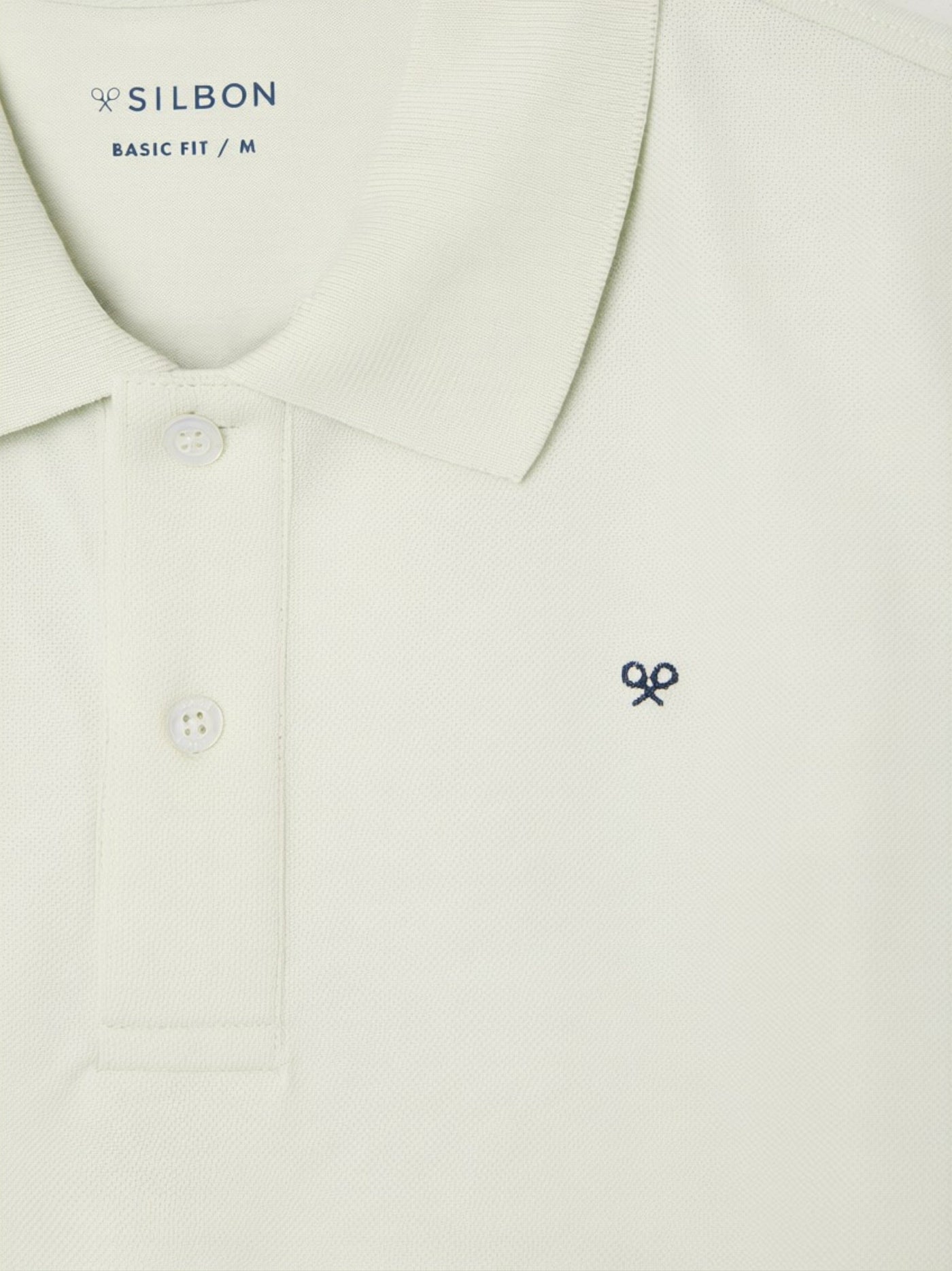 Polo Silbon Hombre Clásico Liso Verde Claro · imagen 2