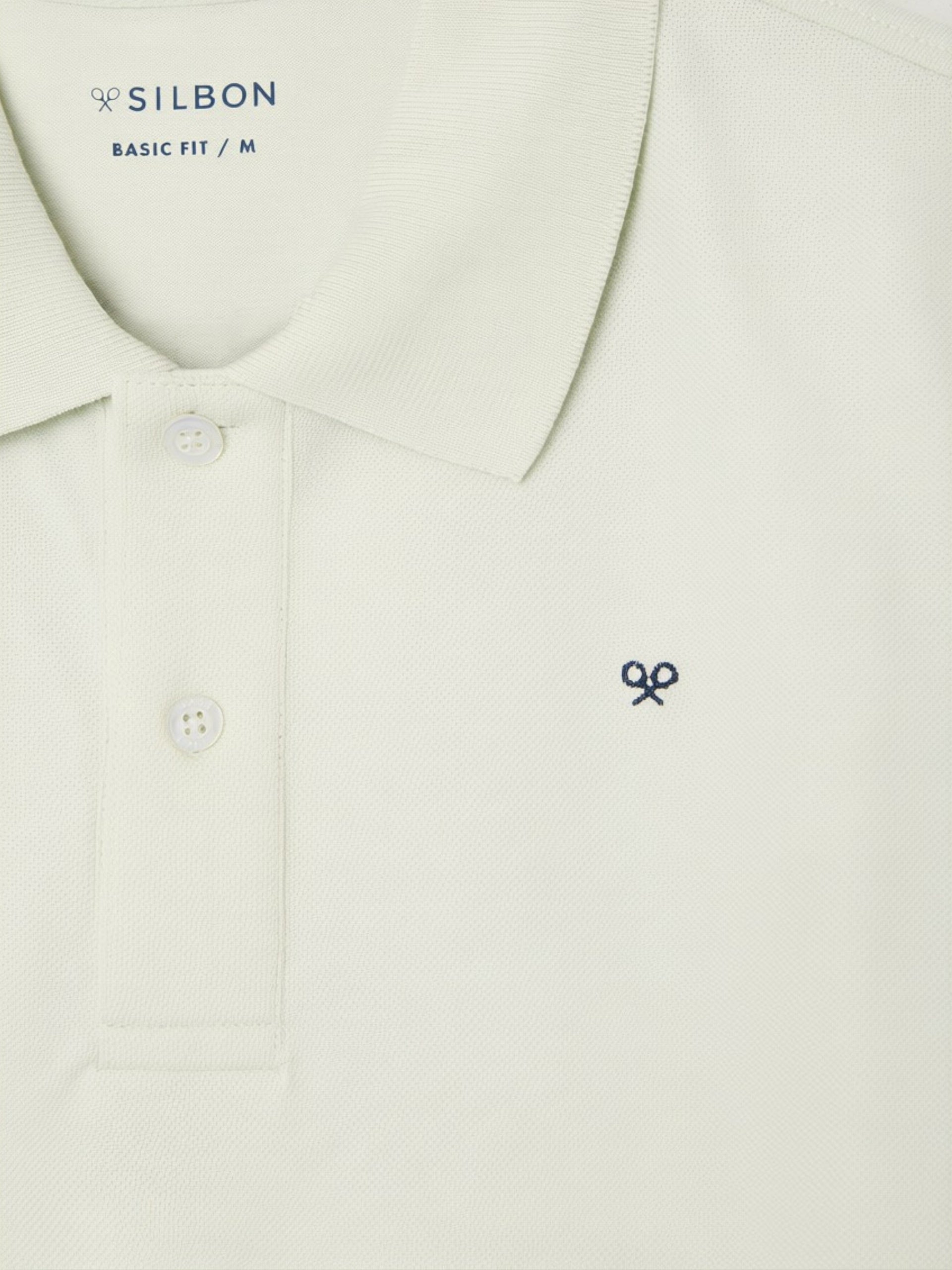 Polo Silbon Hombre Clásico Liso Verde Claro · imagen 2