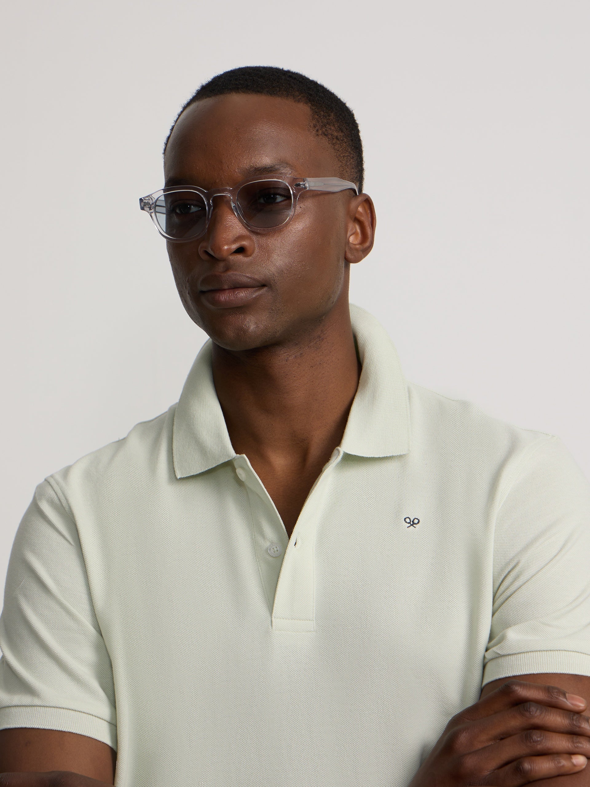 Polo Silbon Hombre Clásico Liso Verde Claro · imagen 1