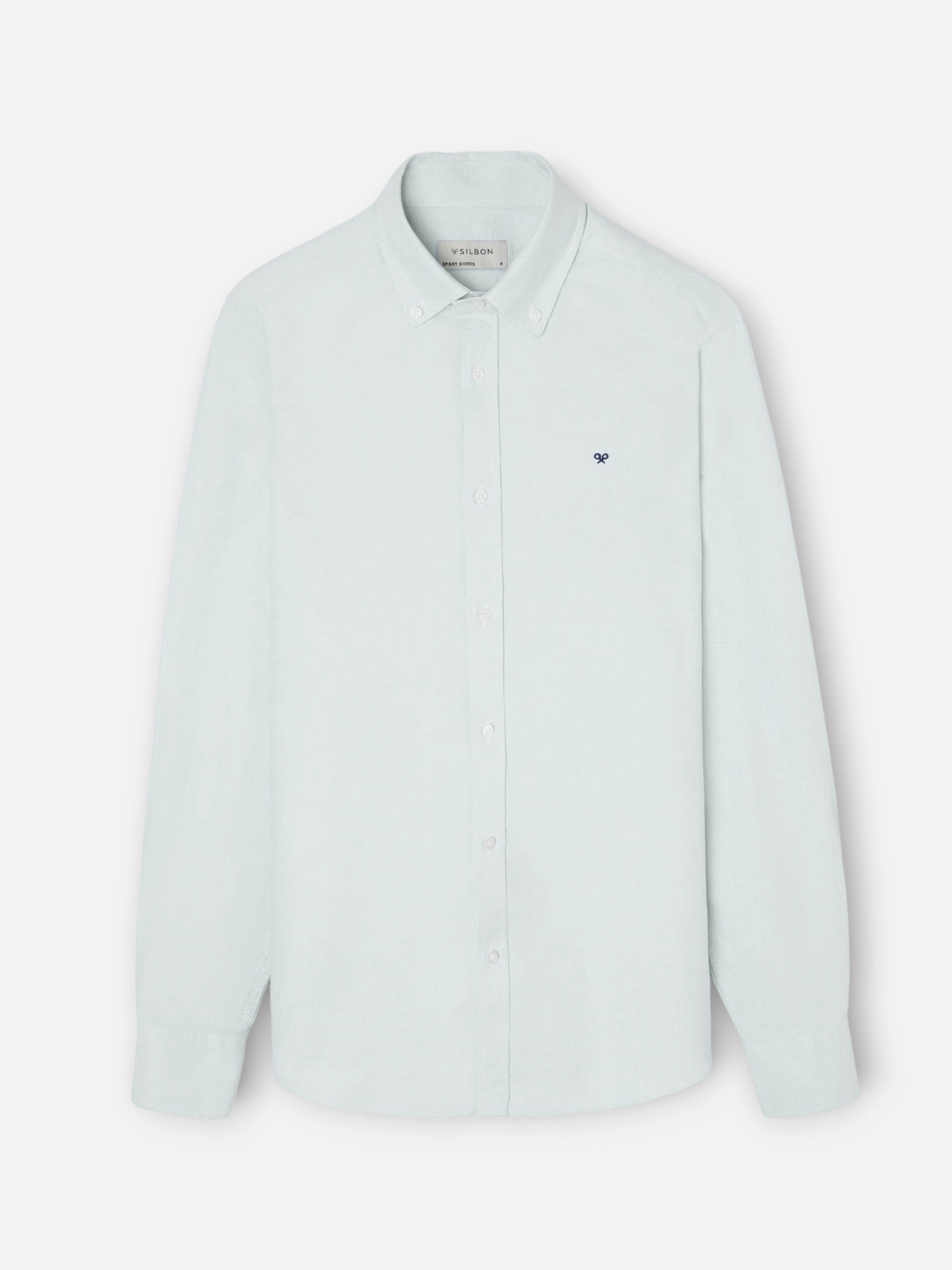 Camisa Silbon Hombre Sport Oxford Verde Claro · imagen 4