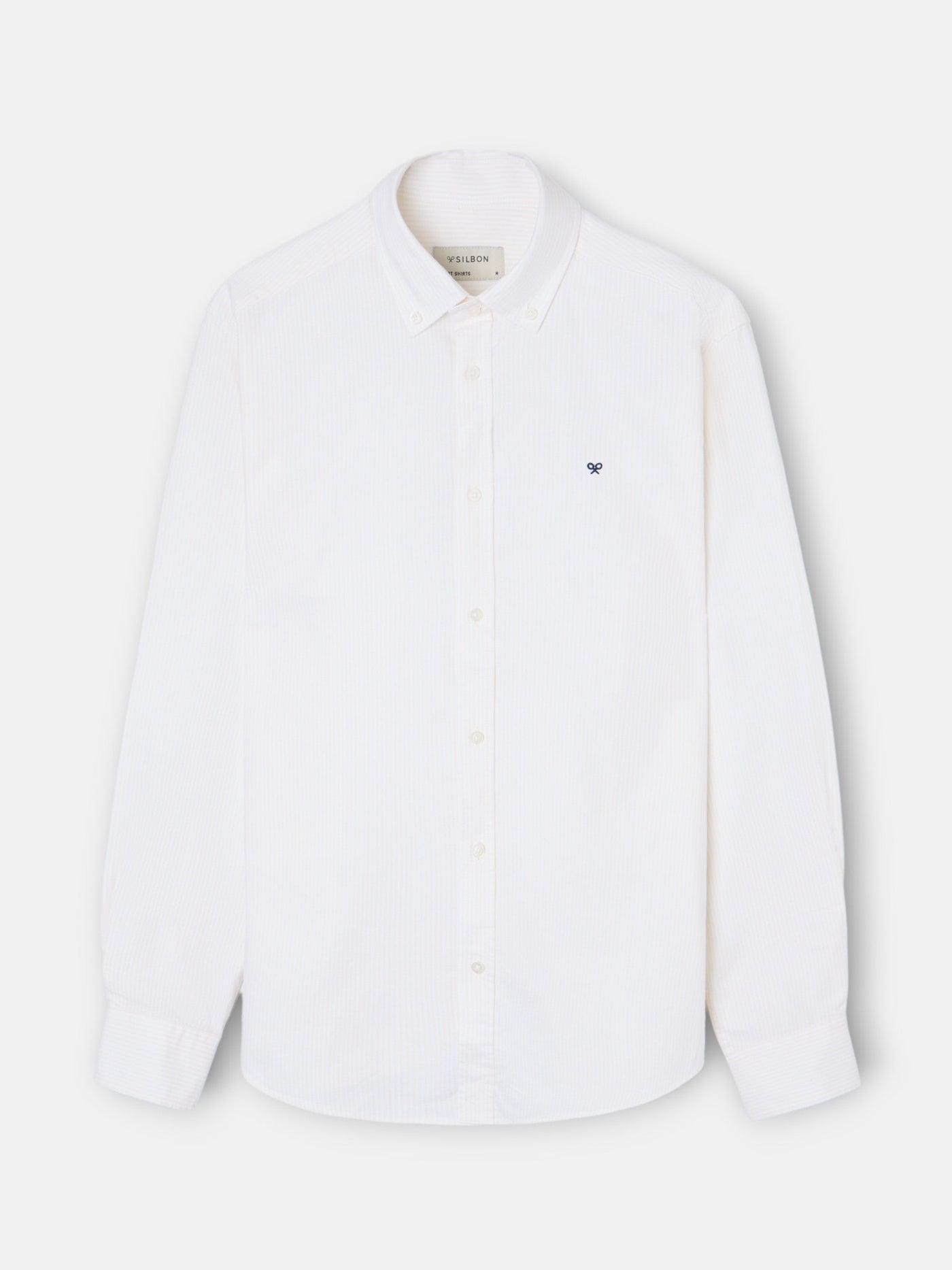 Camisa Silbon Hombre Sport Oxford Rayas Amarillo · imagen 5