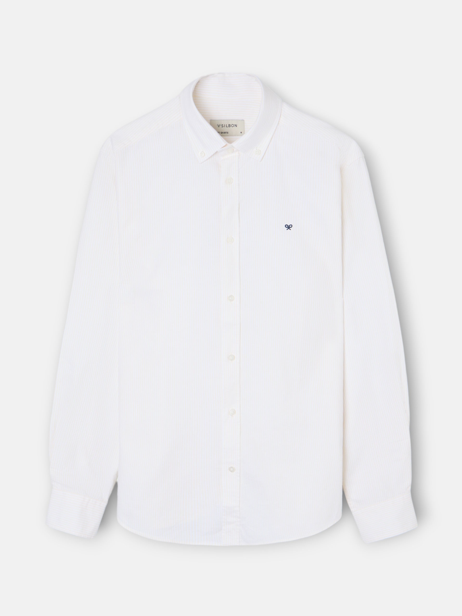 Camisa Silbon Hombre Sport Oxford Rayas Amarillo · imagen 5