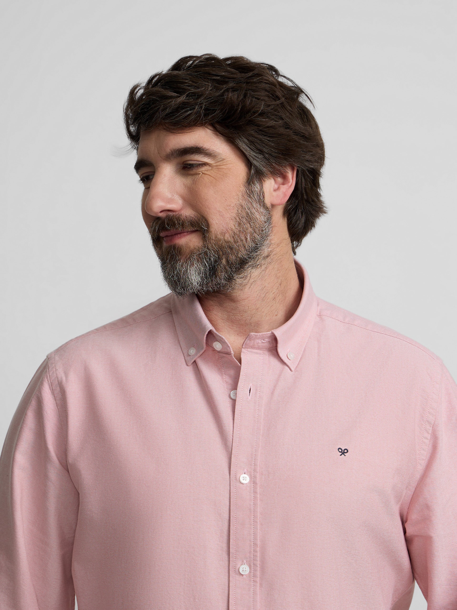 Camisa Silbon Hombre Sport Oxford Coral · imagen 8