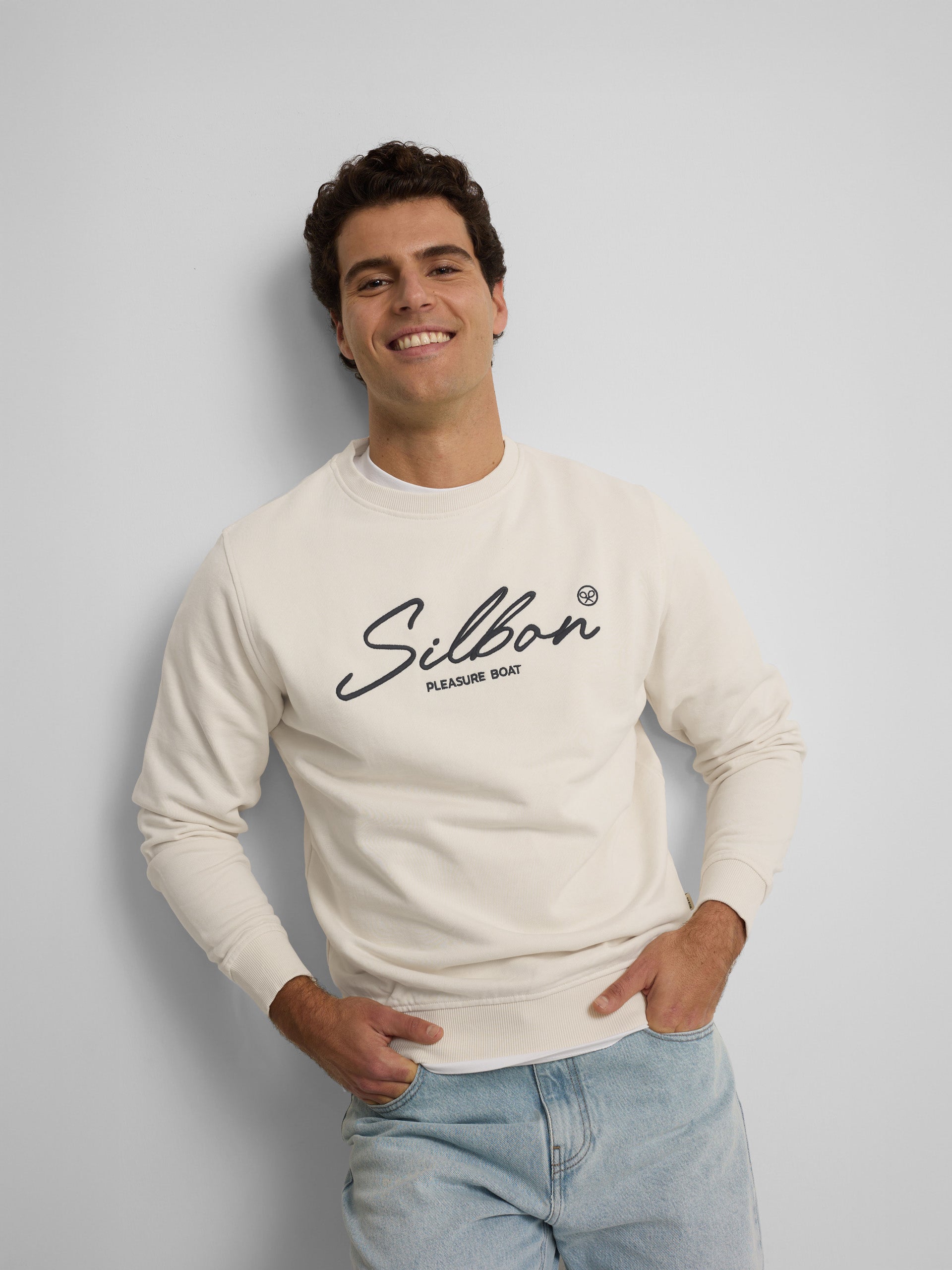 Sudadera Silbon Hombre Pleasure Crema · imagen 1