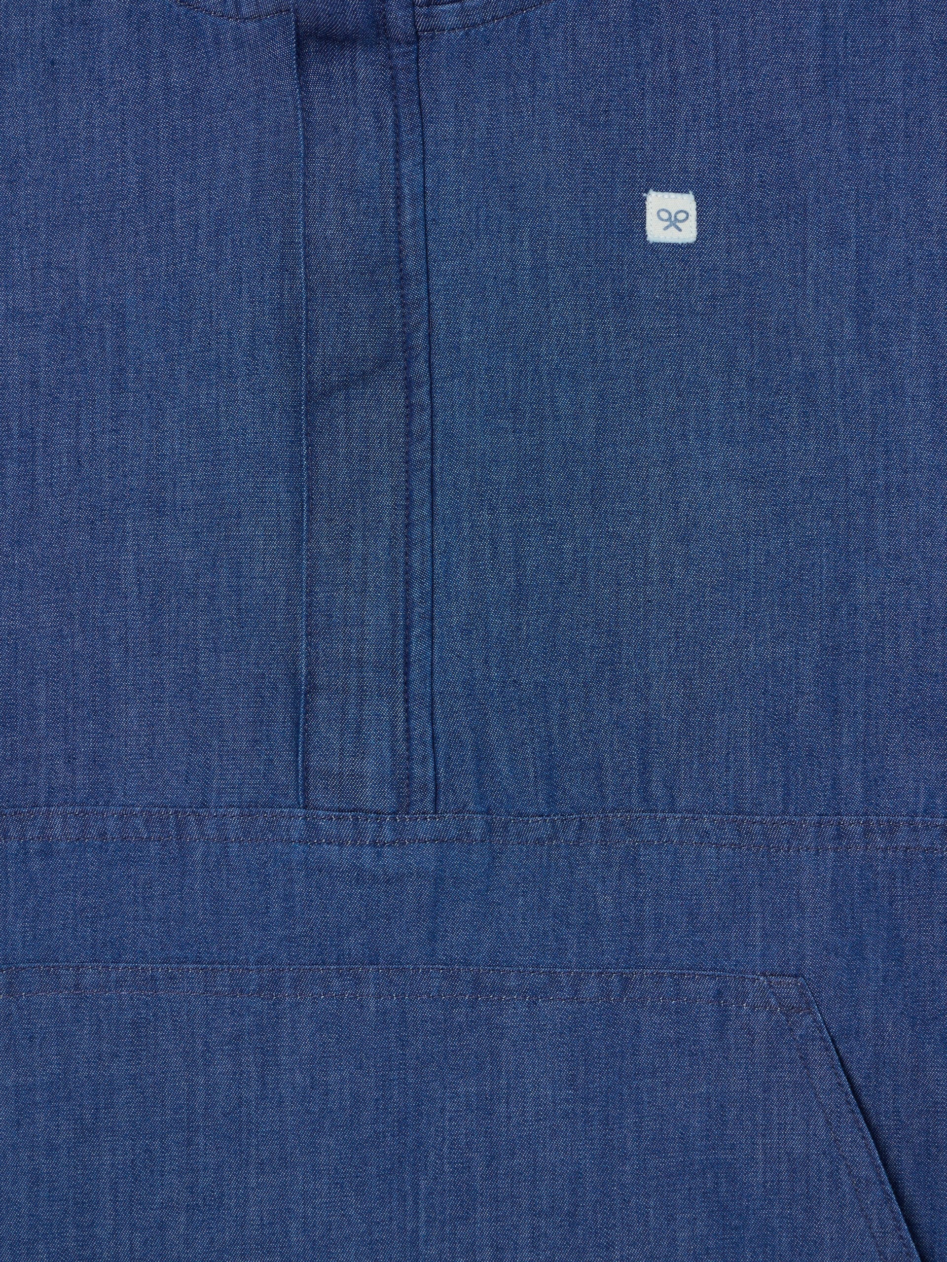 Cortavientos Silbon Hombre Denim Capucha Azul · imagen 2