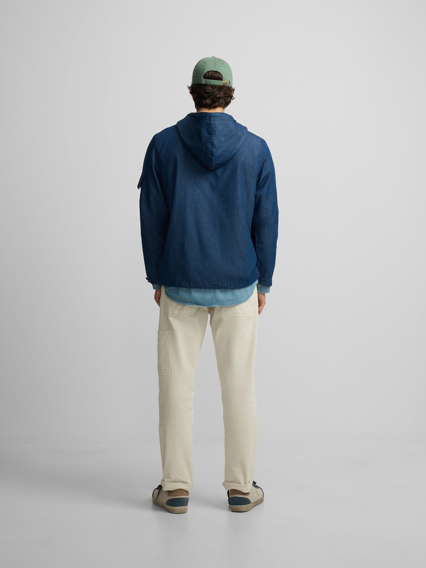 Cortavientos Silbon Hombre Denim Capucha Azul · imagen 10