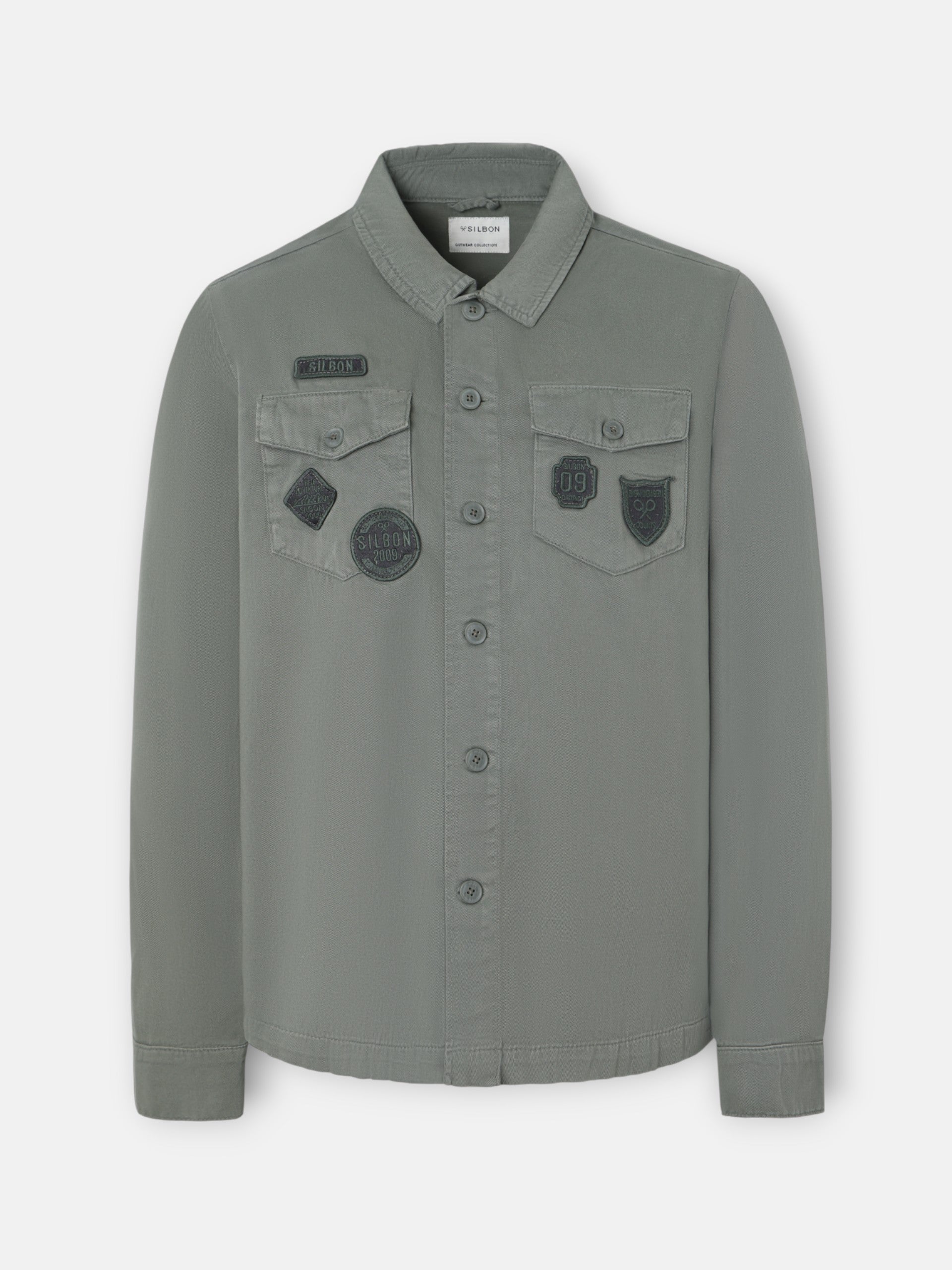 Sobrecamisa Silbon Hombre Parches Azul Petróleo · imagen 4