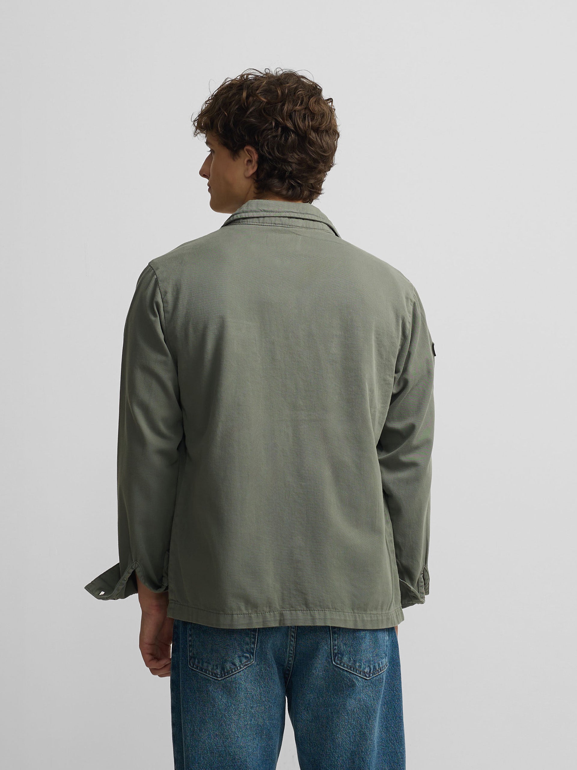 Sobrecamisa Silbon Hombre Parches Azul Petróleo · imagen 9
