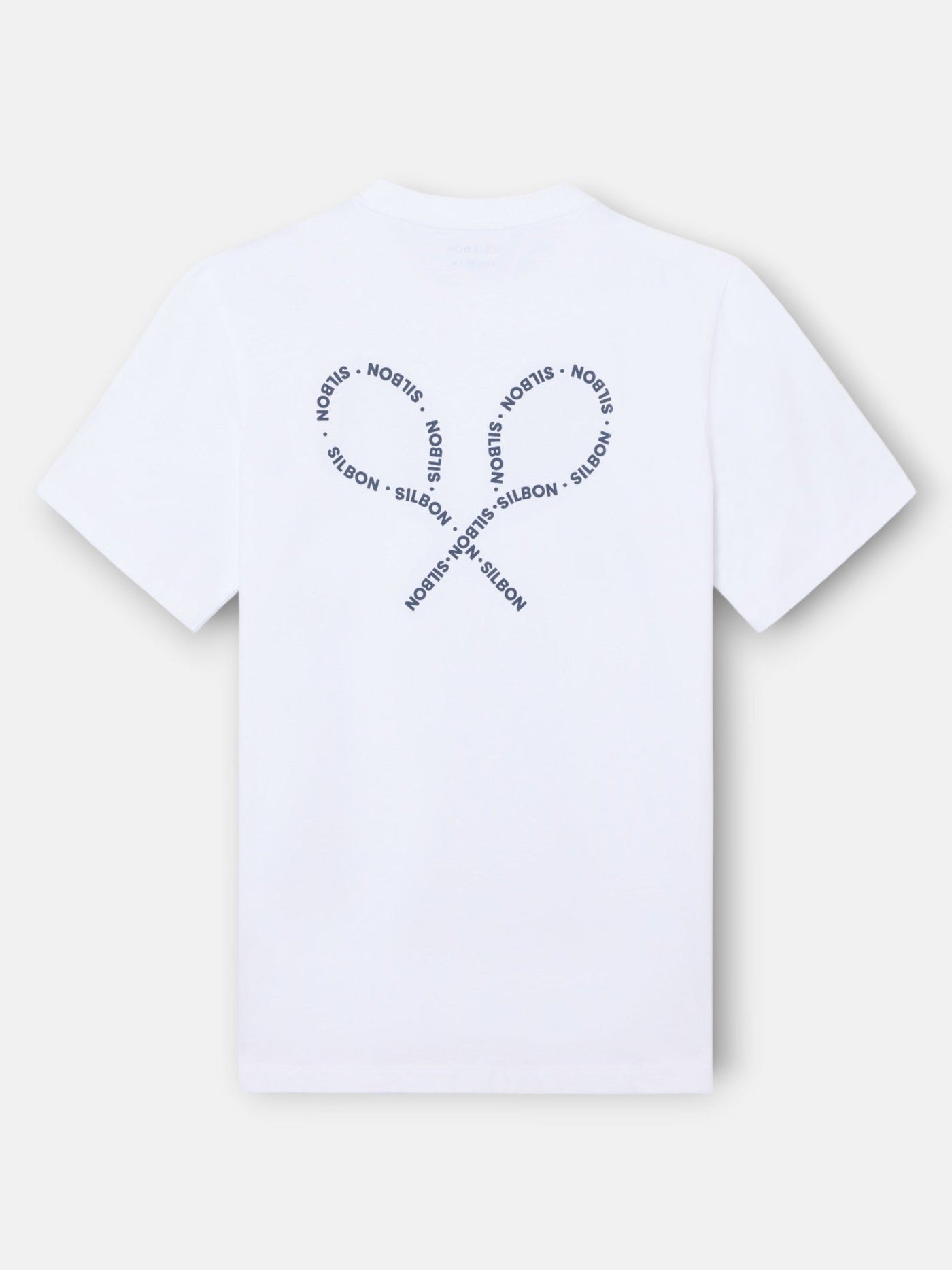 Camiseta Silbon Hombre Raquetas Lettering Blanco · imagen 5
