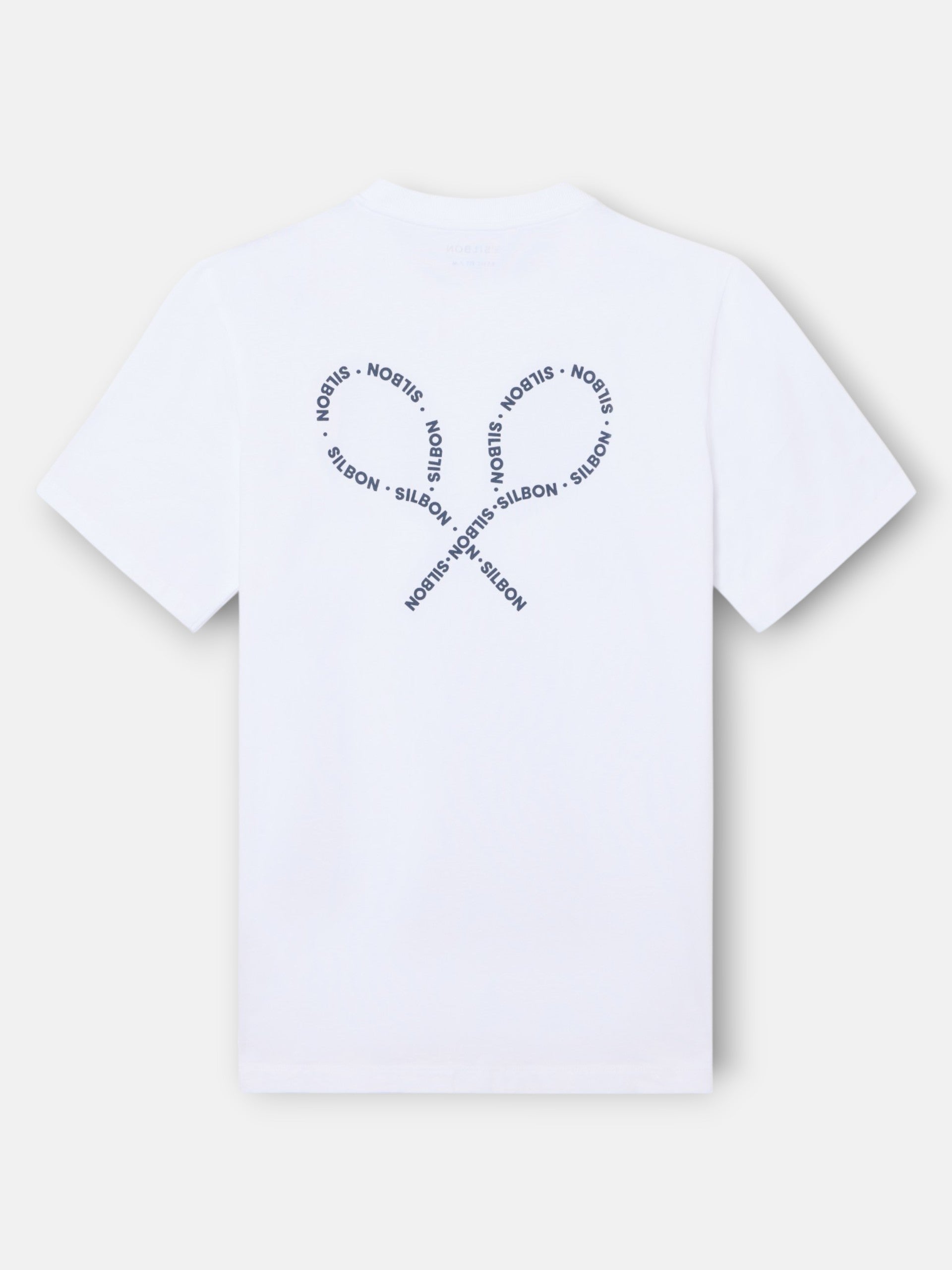 Camiseta Silbon Hombre Raquetas Lettering Blanco · imagen 5