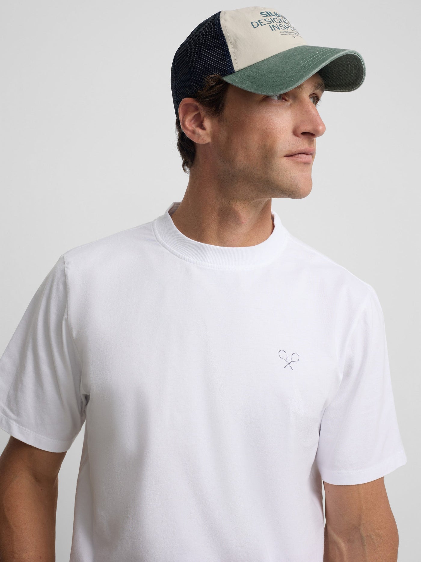 Camiseta Silbon Hombre Raquetas Lettering Blanco · imagen 6