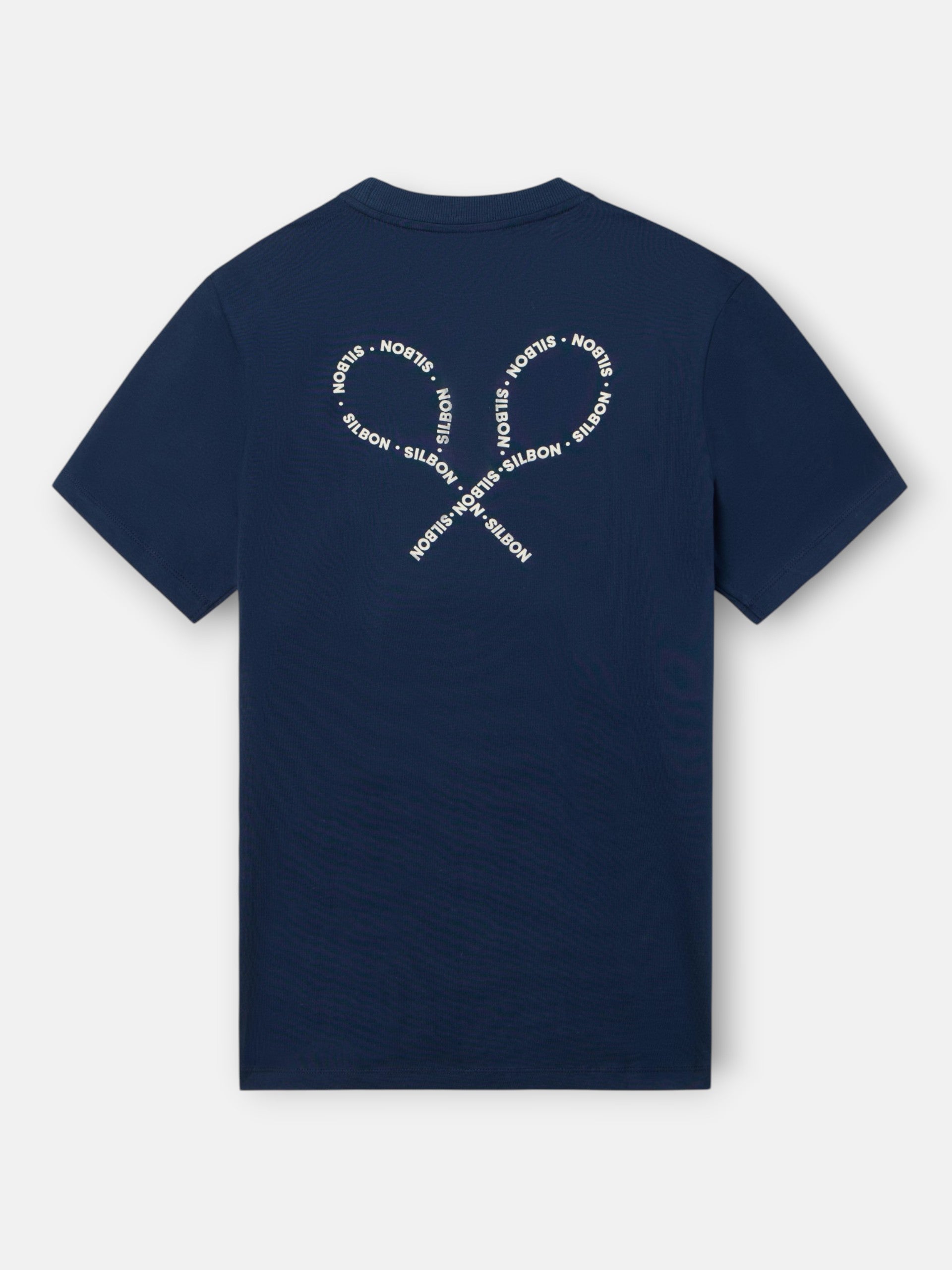 Camiseta Silbon Hombre Raquetas Lettering Azul · imagen 6