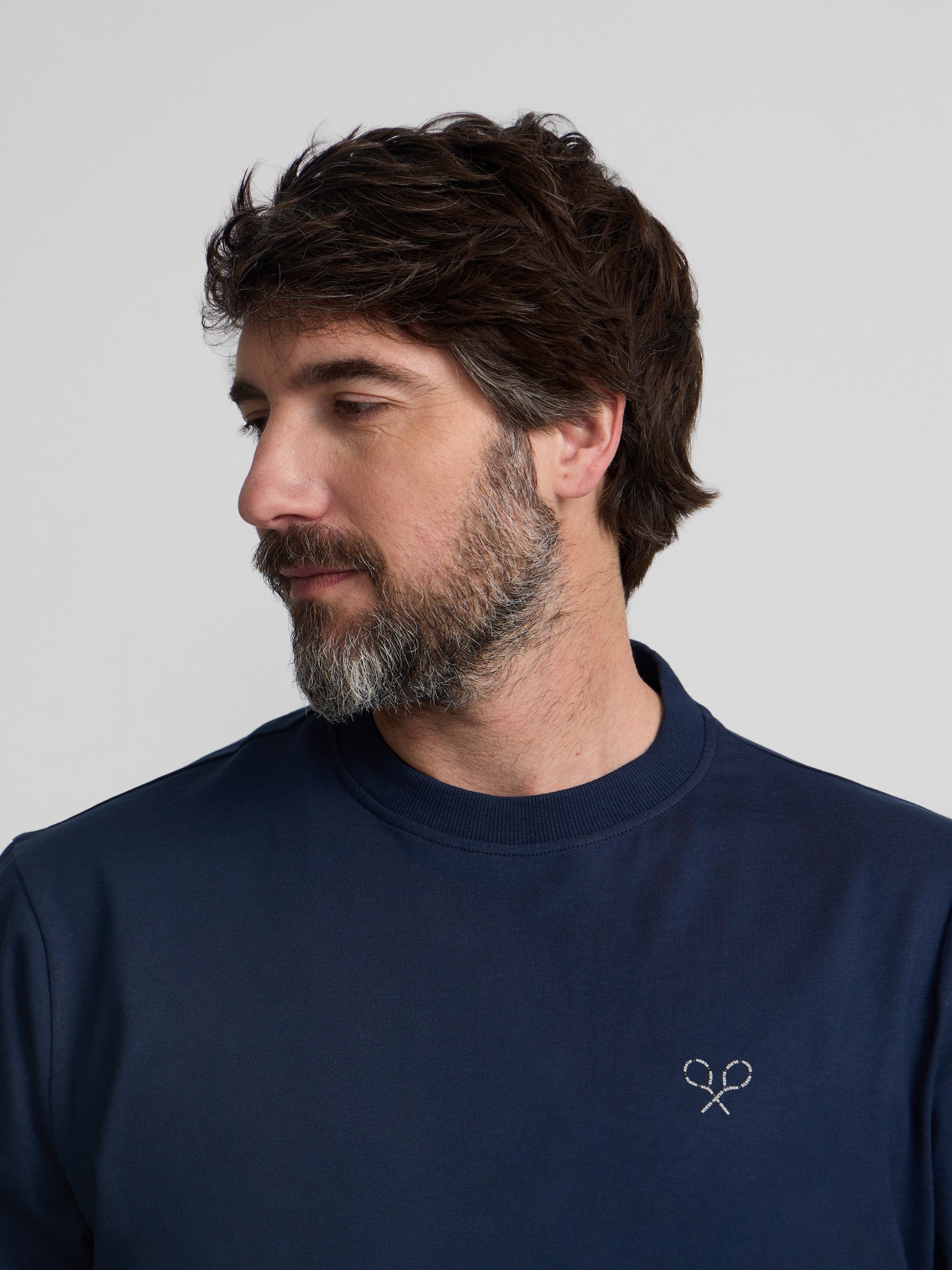 Camiseta Silbon Hombre Raquetas Lettering Azul · imagen 10