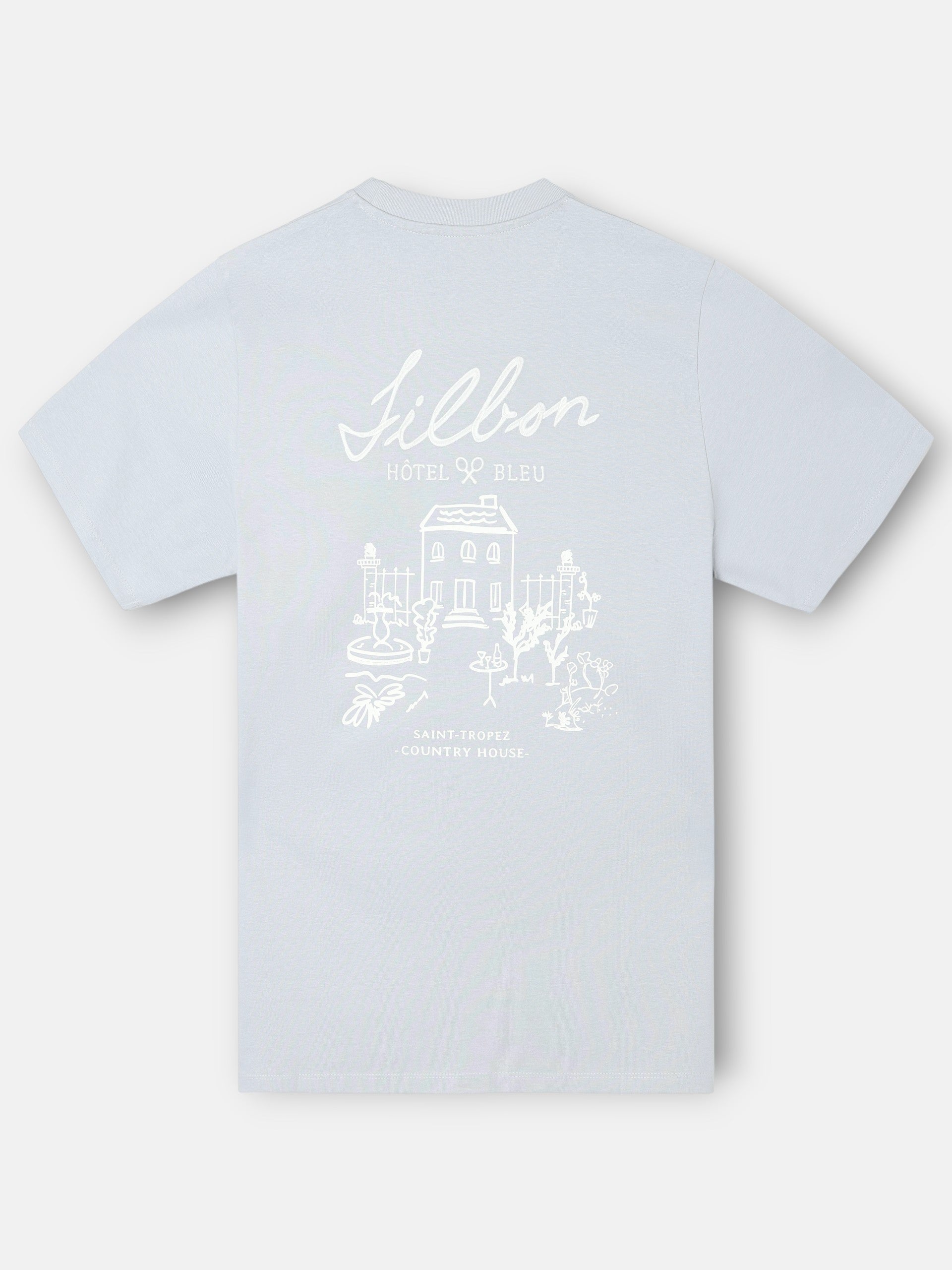 Camiseta Silbon Hombre Hotel Bleu Gris Azul · imagen 5