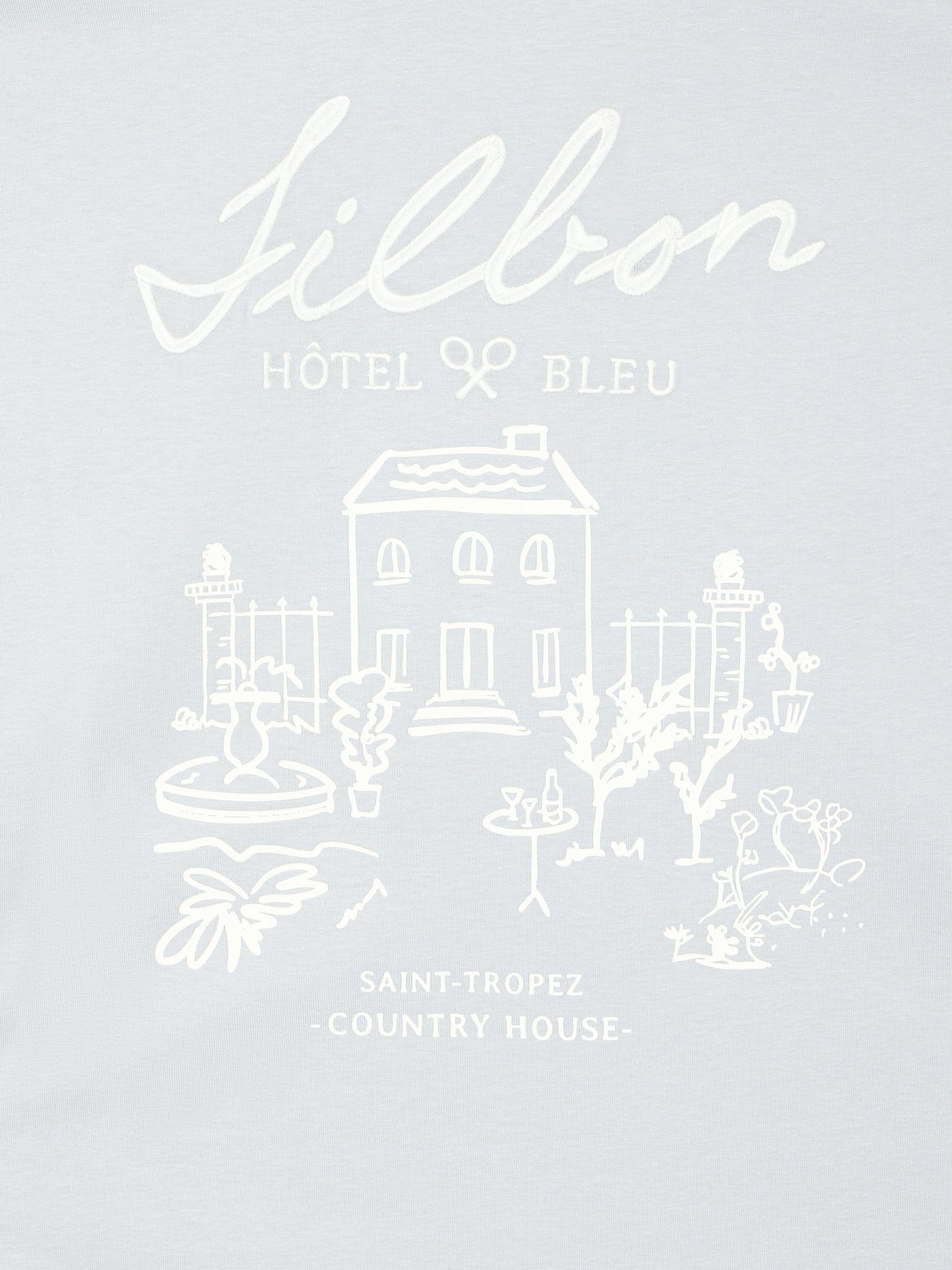 Camiseta Silbon Hombre Hotel Bleu Gris Azul · imagen 9