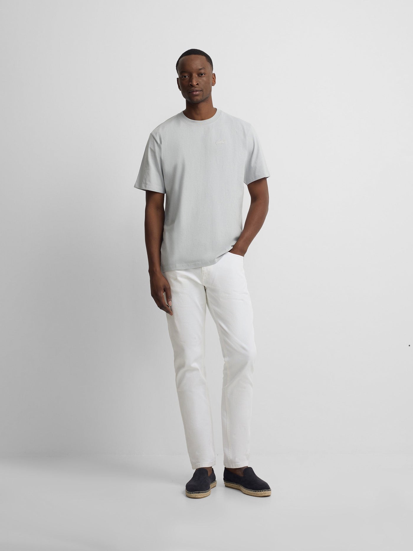 Camiseta Silbon Hombre Hotel Bleu Gris Azul · imagen 3