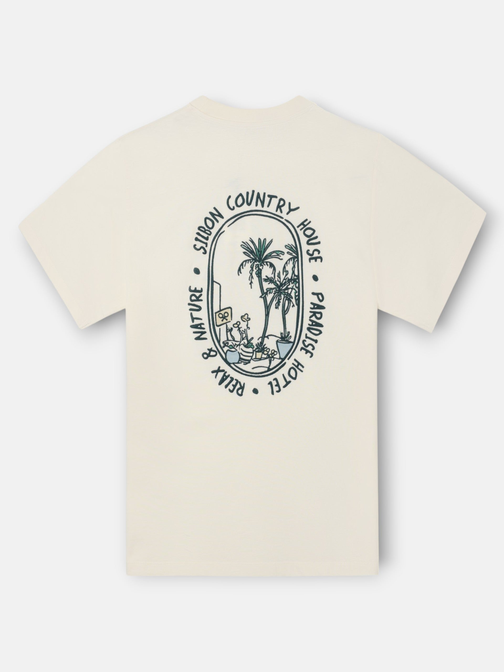 Camiseta Silbon Hombre Country House Crema · imagen 8