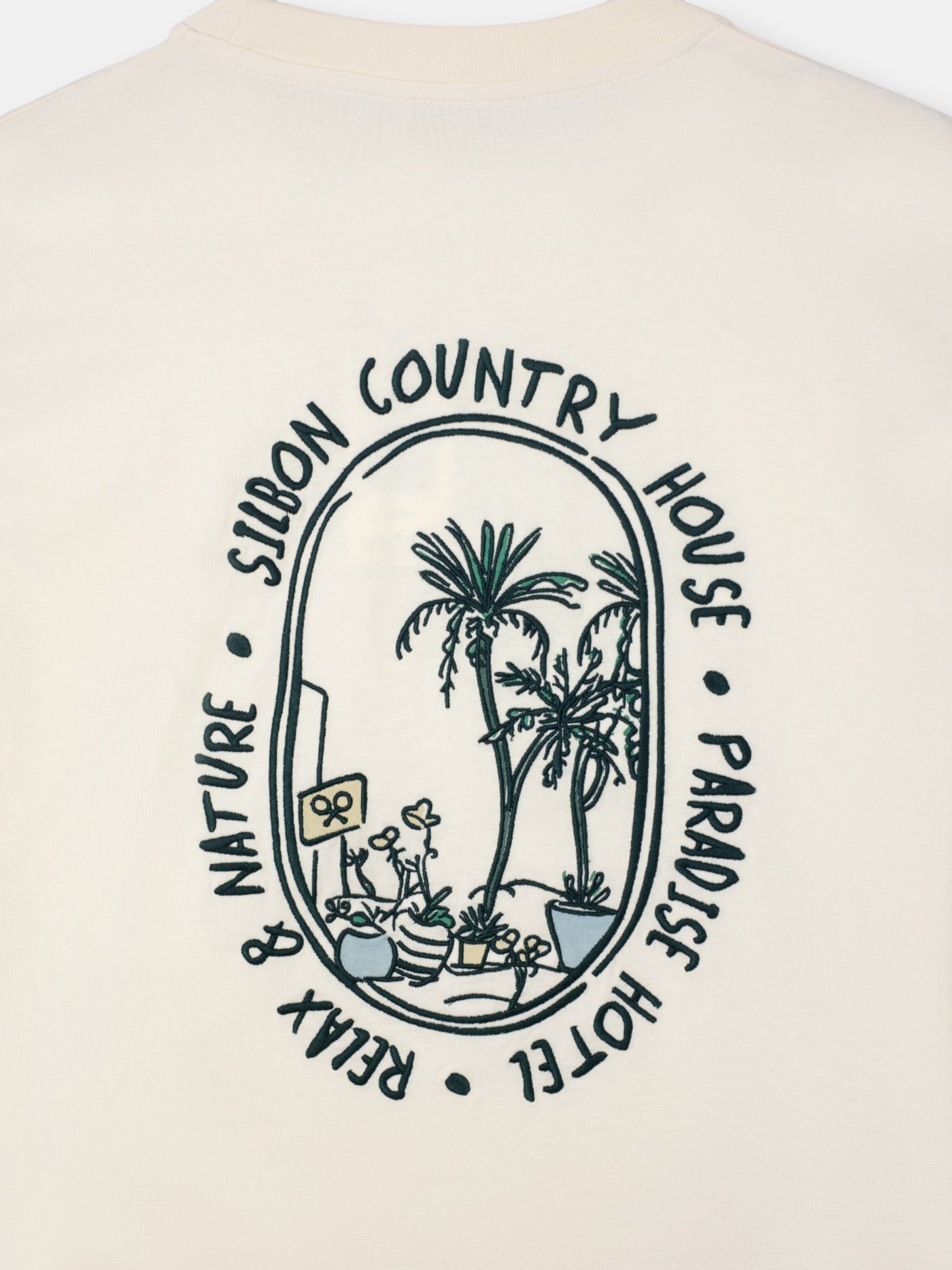 Camiseta Silbon Hombre Country House Crema · imagen 7