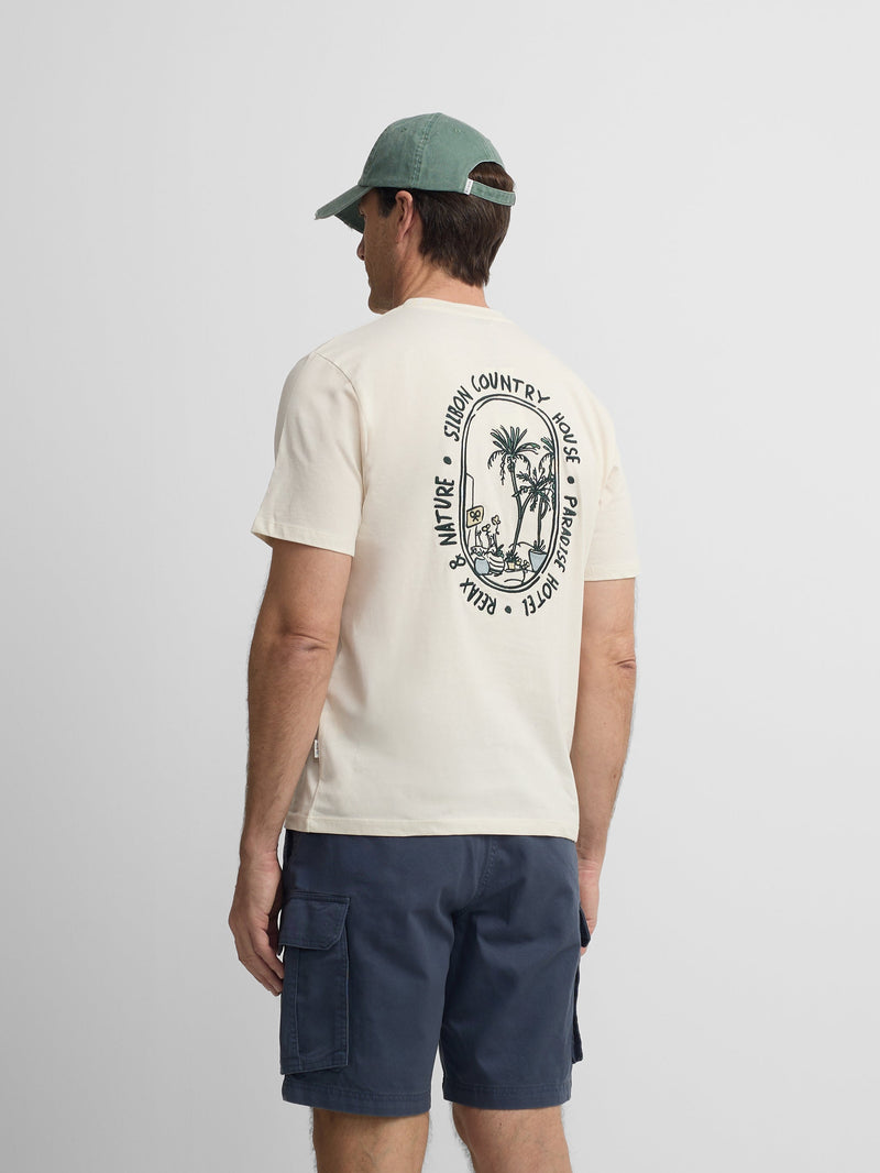 Camiseta Silbon Hombre Country House Crema